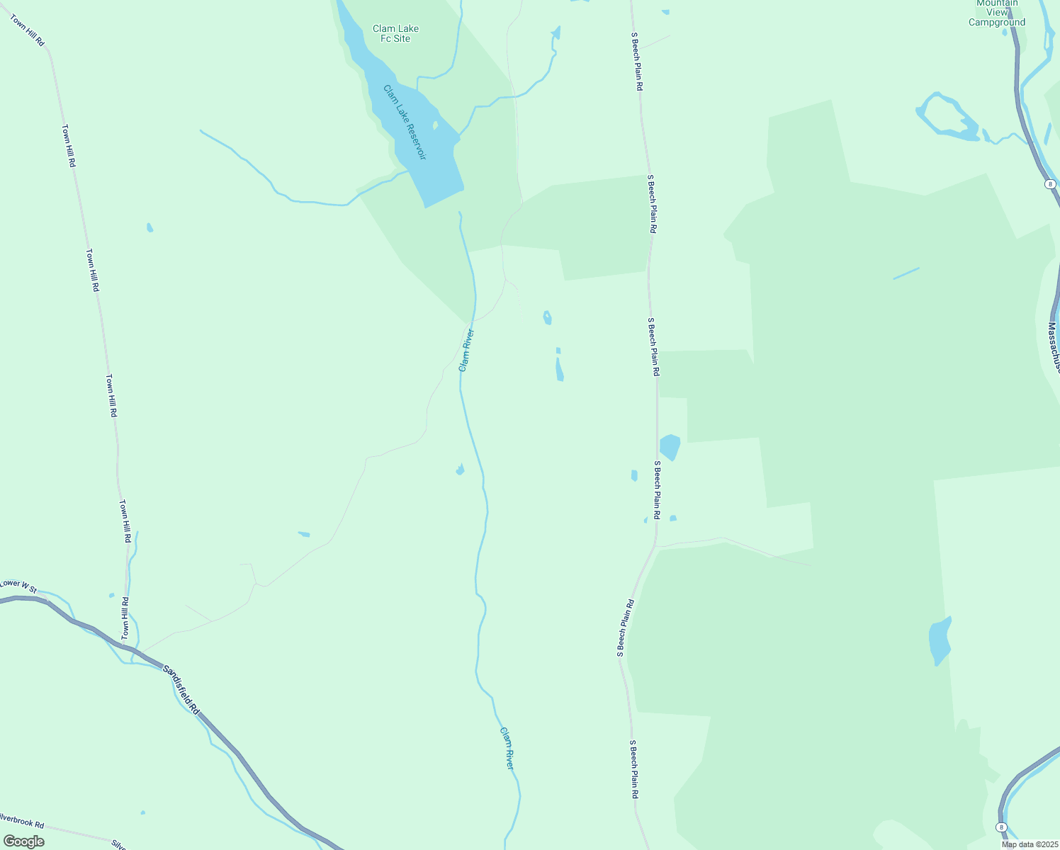 map of restaurants, bars, coffee shops, grocery stores, and more near 82 Hammertown Road in Sandisfield