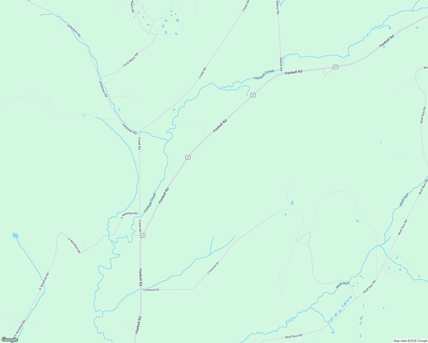 map of restaurants, bars, coffee shops, grocery stores, and more near Haskell Road in Cuba