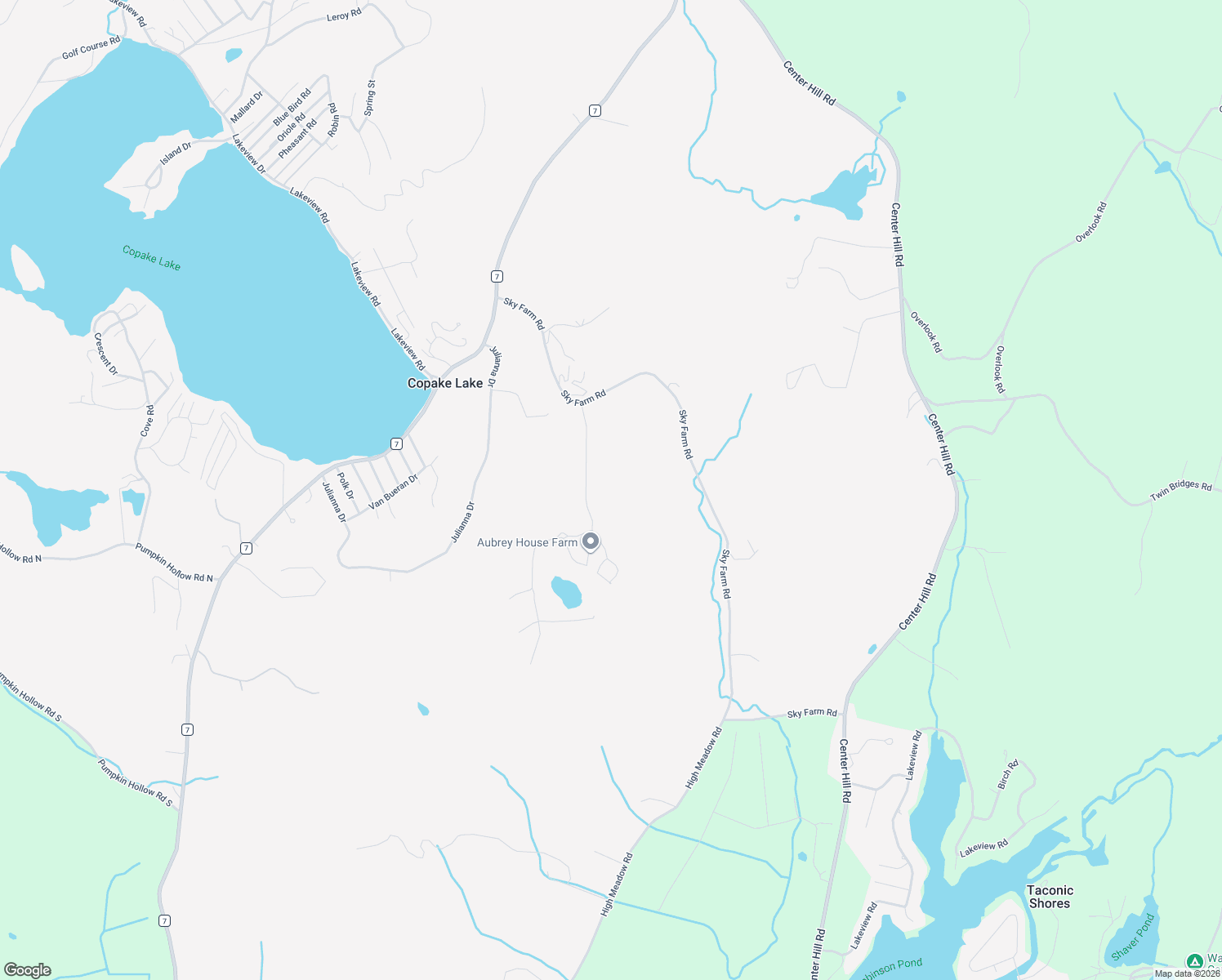 map of restaurants, bars, coffee shops, grocery stores, and more near 325 Sky Top Road in Copake