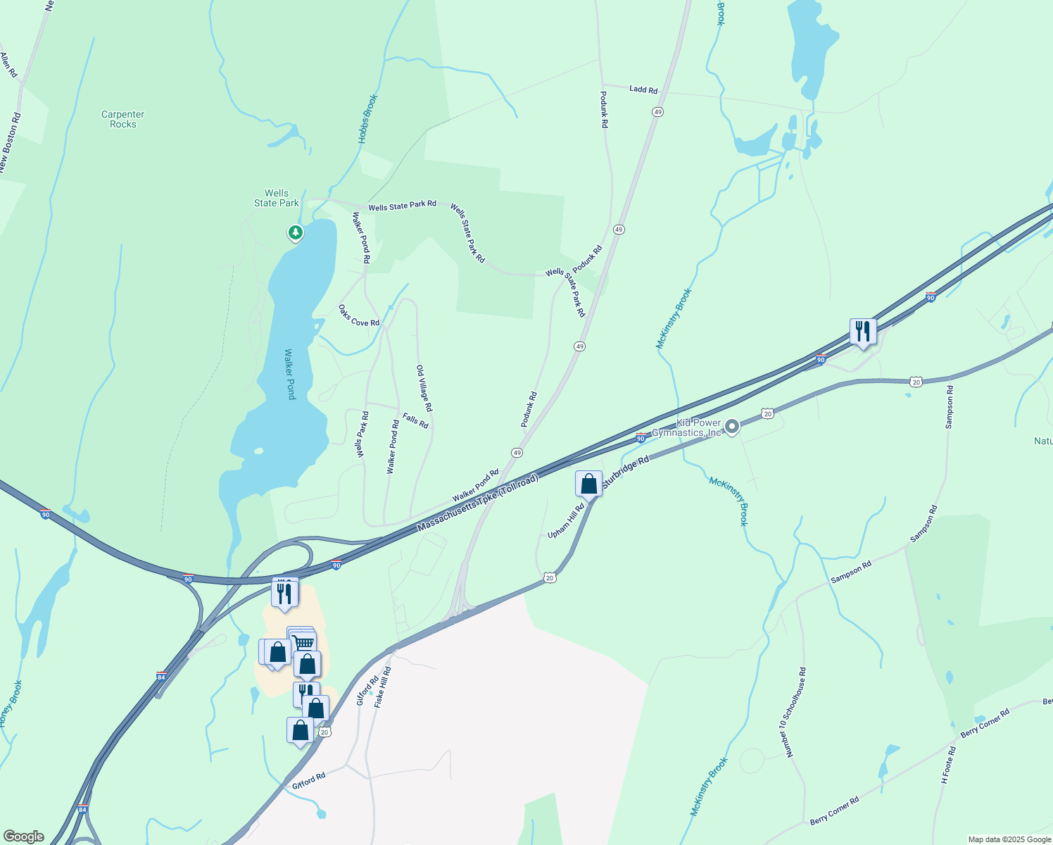2 Podunk Road, Sturbridge MA Walk Score