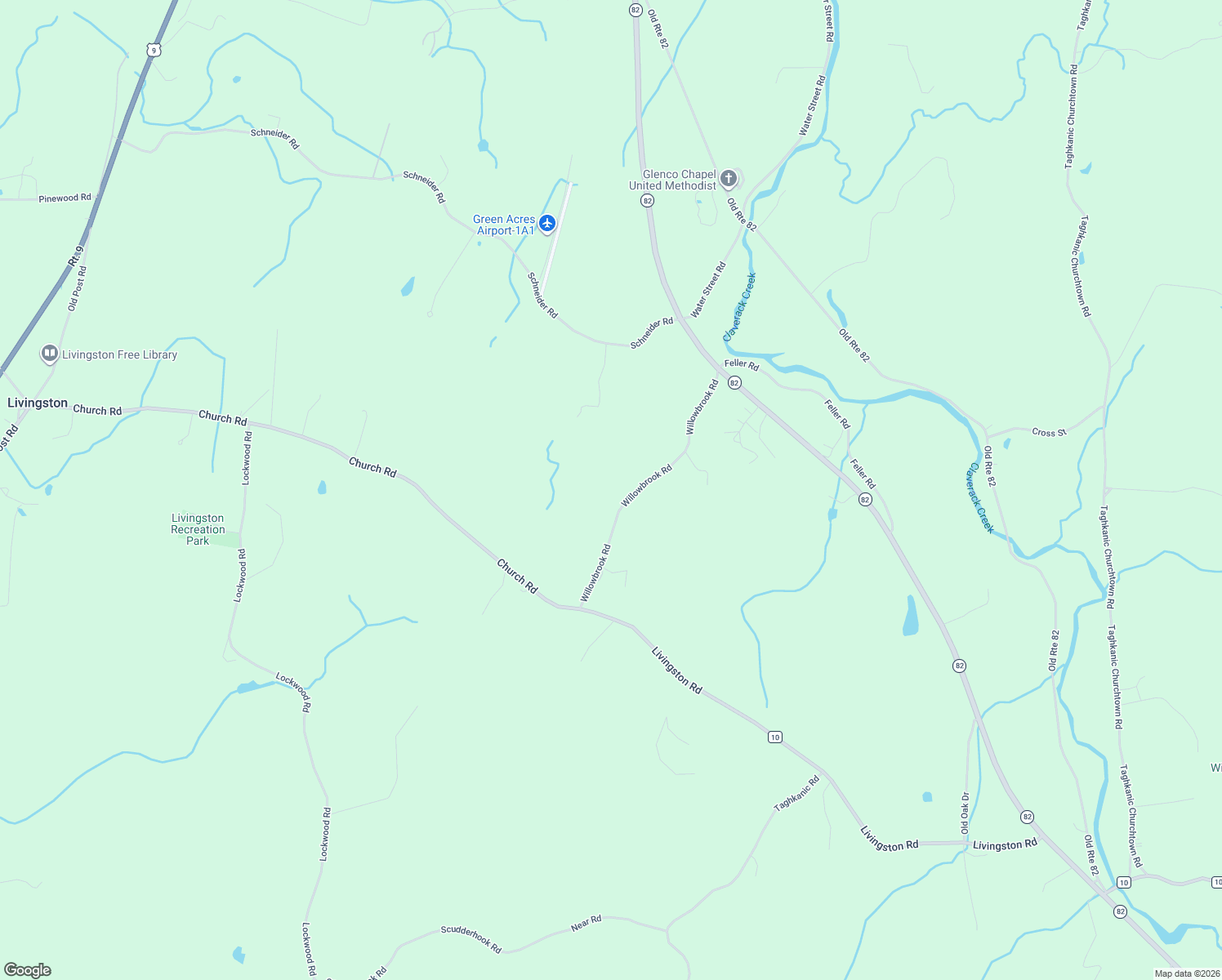 map of restaurants, bars, coffee shops, grocery stores, and more near 96 Willowbrook Road in Hudson