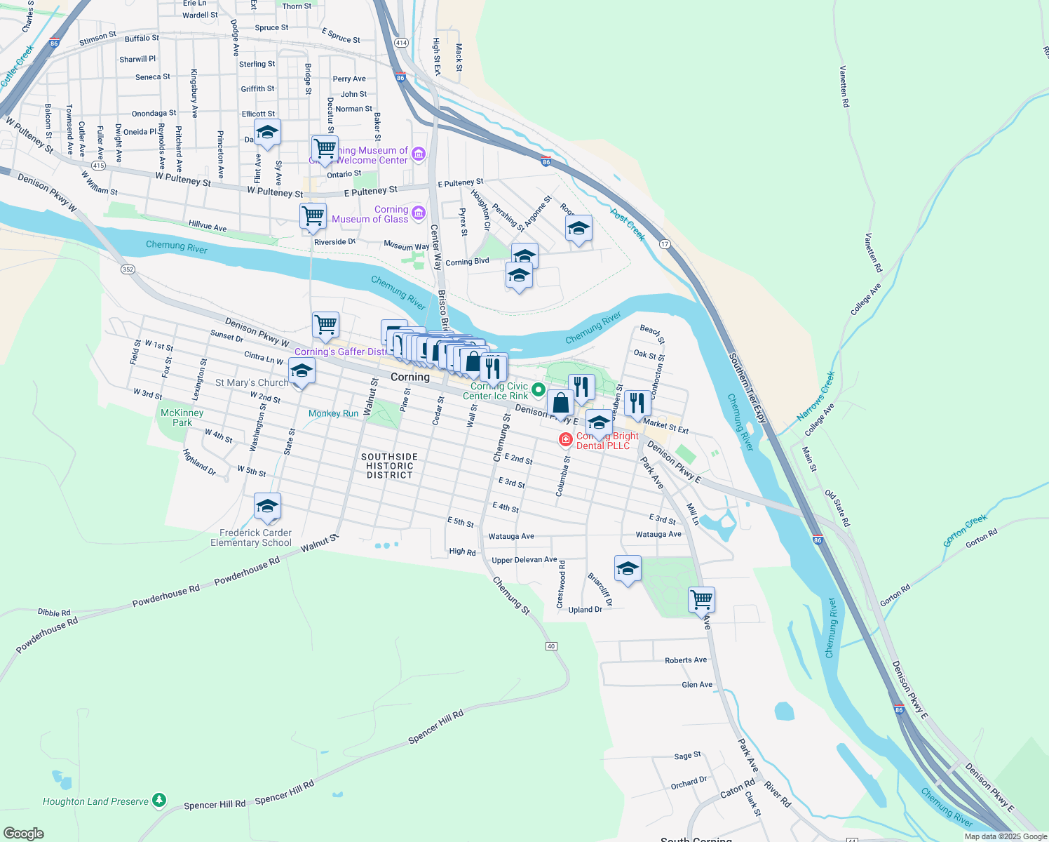 176 Denison Parkway East, Corning NY Walk Score
