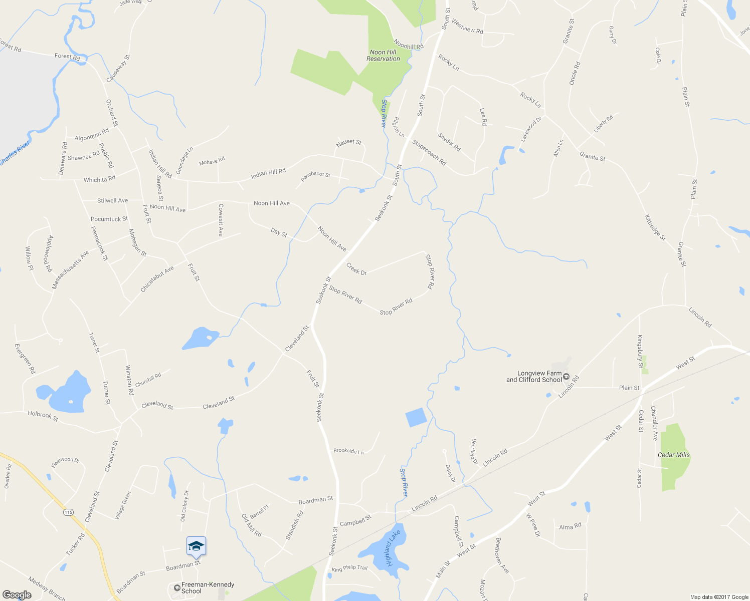 map of restaurants, bars, coffee shops, grocery stores, and more near 11 Stop River Road in Norfolk