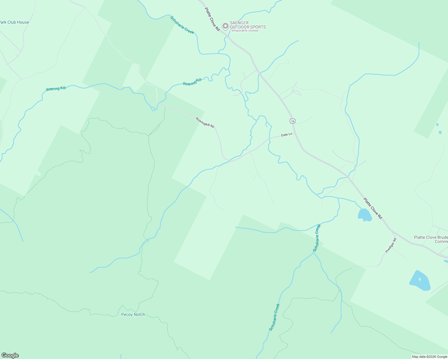 map of restaurants, bars, coffee shops, grocery stores, and more near 41 Wase Road in Elka Park