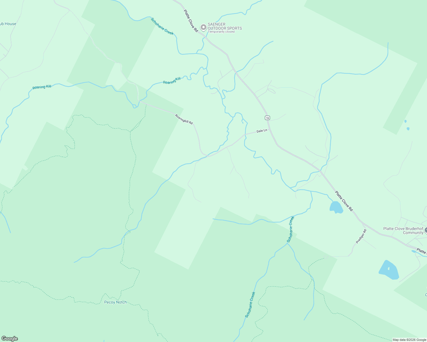 map of restaurants, bars, coffee shops, grocery stores, and more near 3 Wase Road in Elka Park