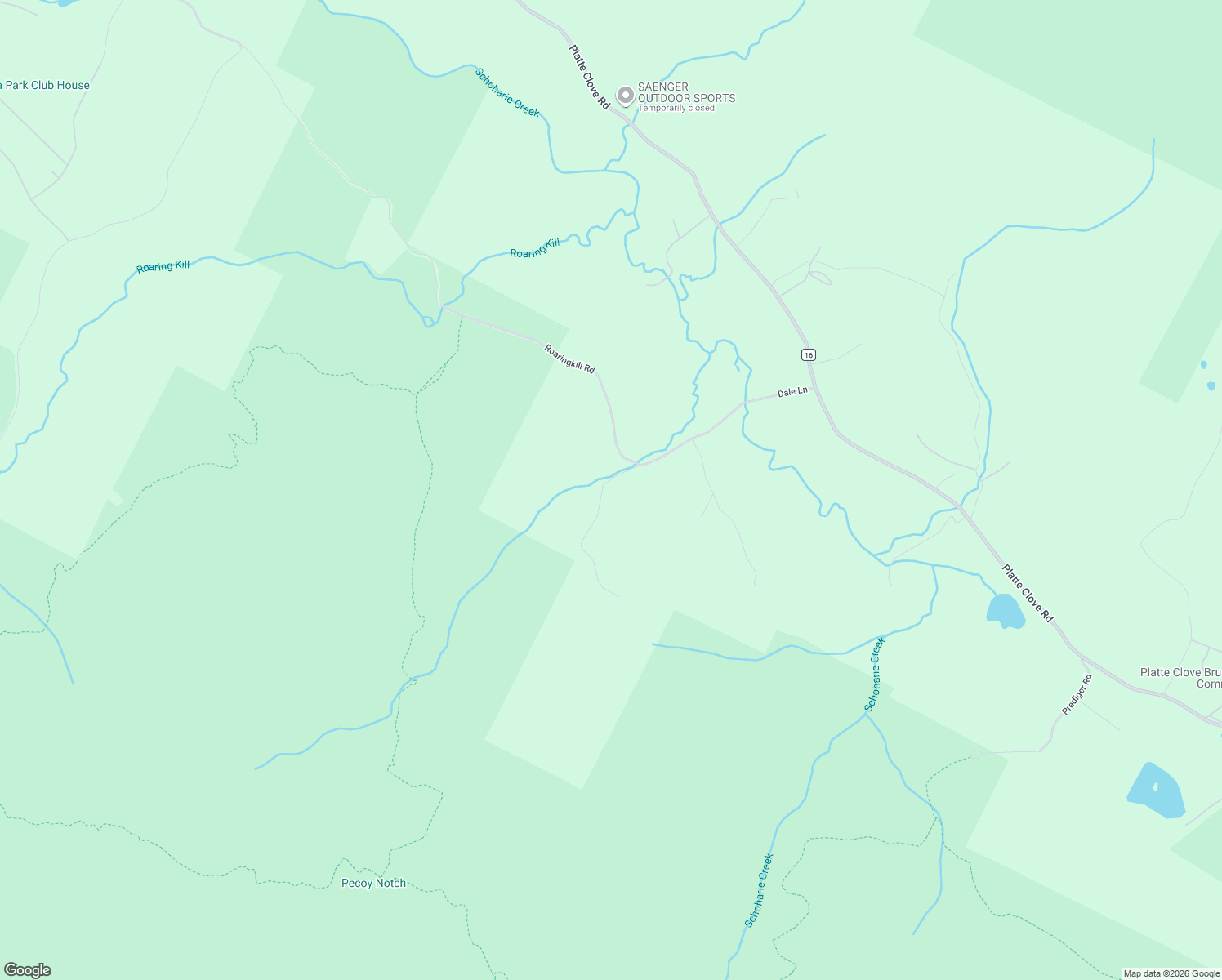 map of restaurants, bars, coffee shops, grocery stores, and more near 41 Wase Road in Elka Park