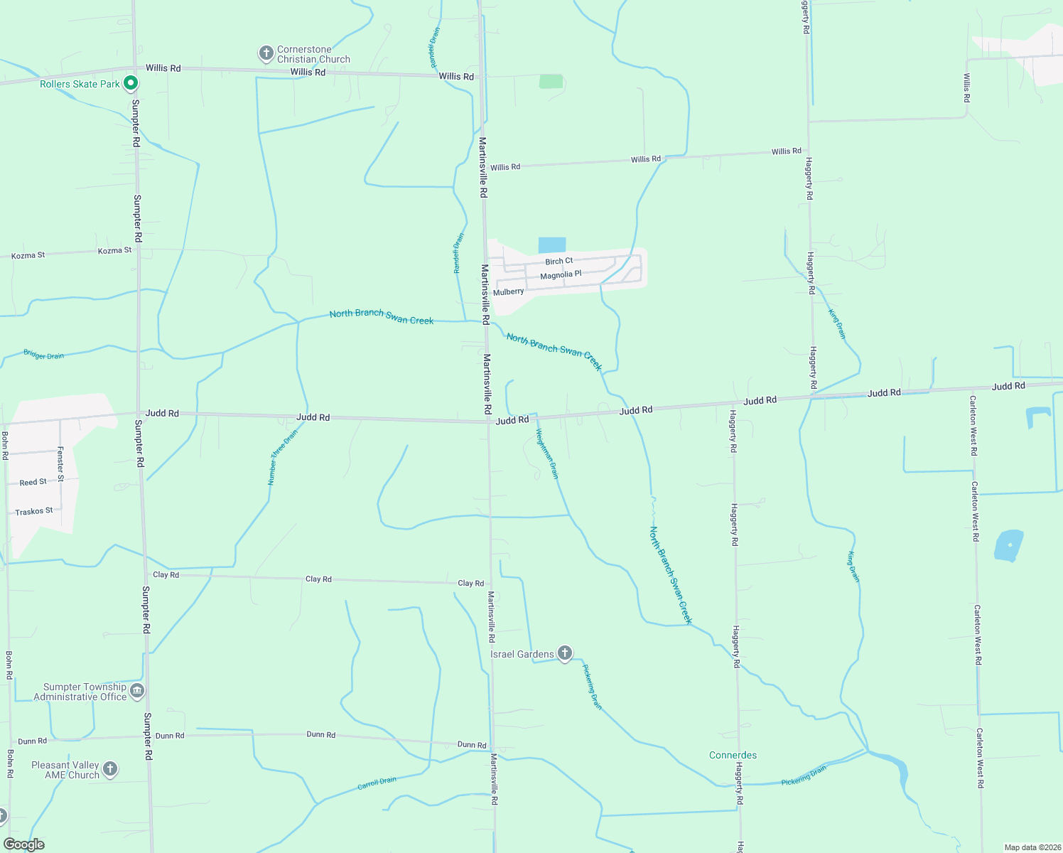 map of restaurants, bars, coffee shops, grocery stores, and more near 43141 Judd Rd in Belleville