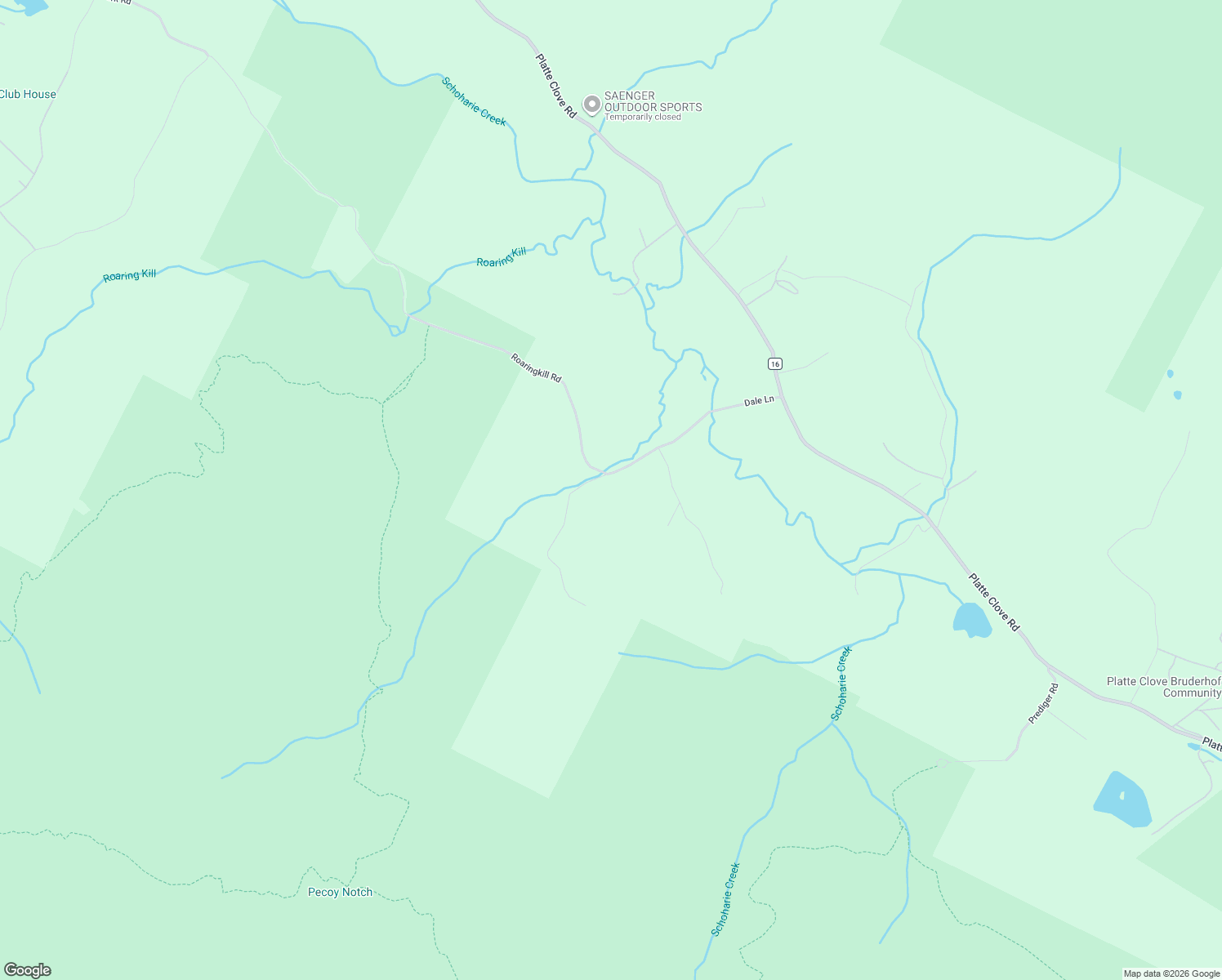 map of restaurants, bars, coffee shops, grocery stores, and more near 3 Wase Road in Elka Park