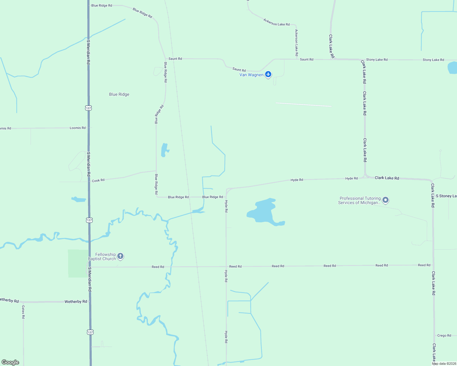 map of restaurants, bars, coffee shops, grocery stores, and more near 4010 Hyde Road in Clarklake