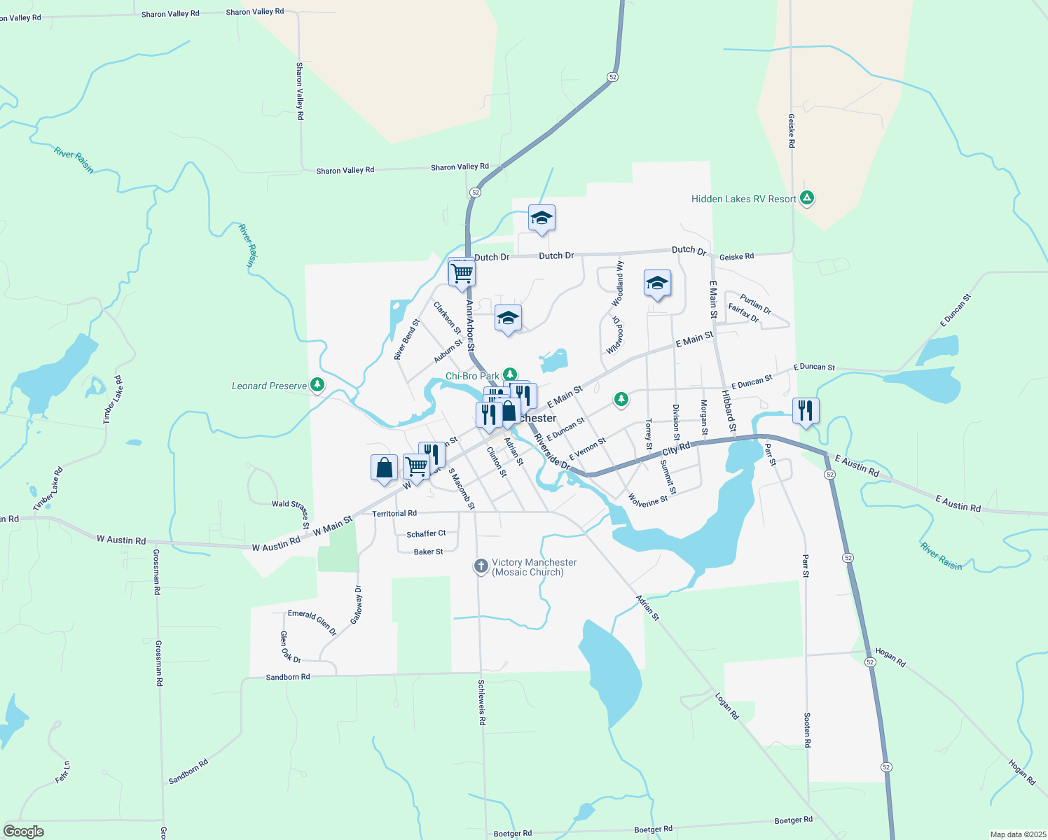 Manchester MI Walk Score