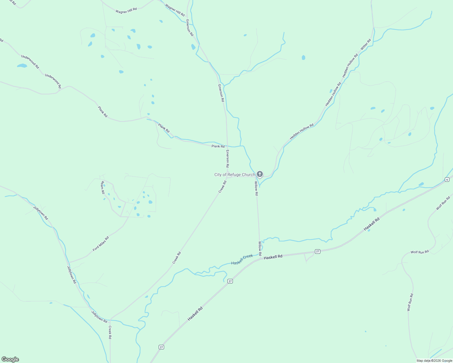 map of restaurants, bars, coffee shops, grocery stores, and more near 3574 Creek Road in Cuba