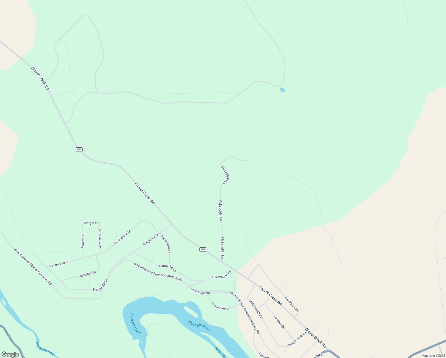 map of restaurants, bars, coffee shops, grocery stores, and more near 8218 McLaughlin Lane in Klamath Falls