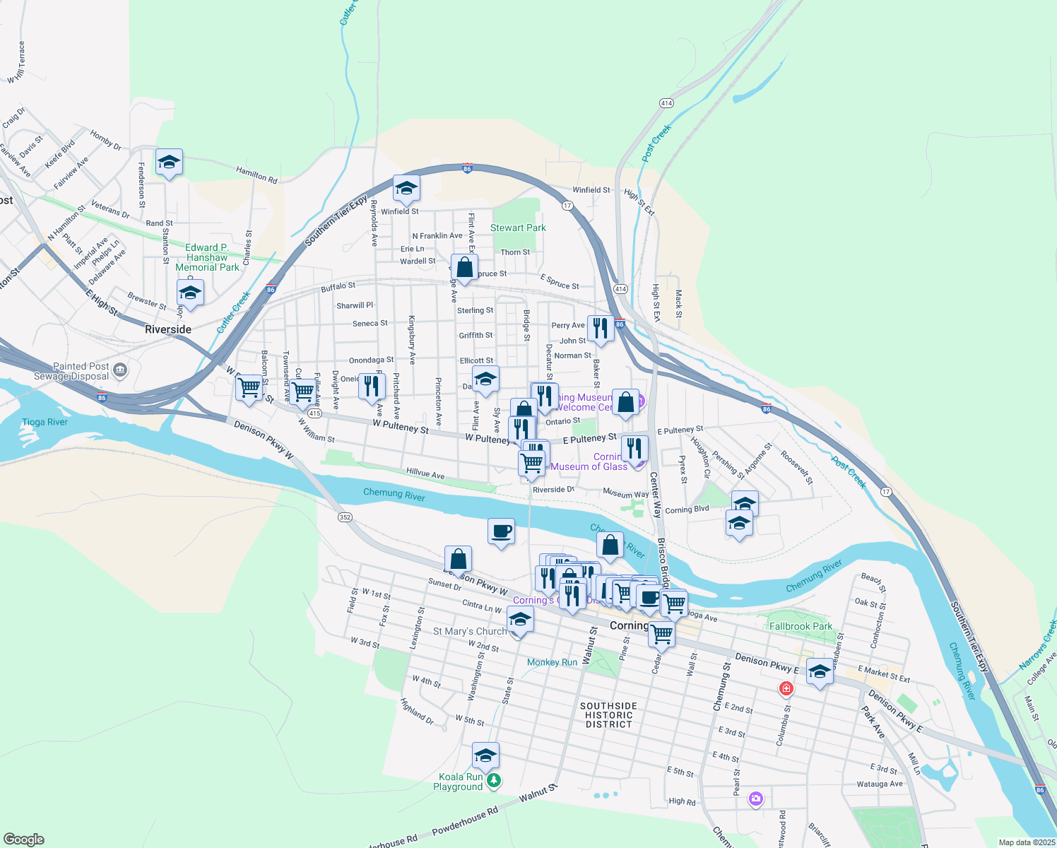 South Bridge Street, Corning NY Walk Score