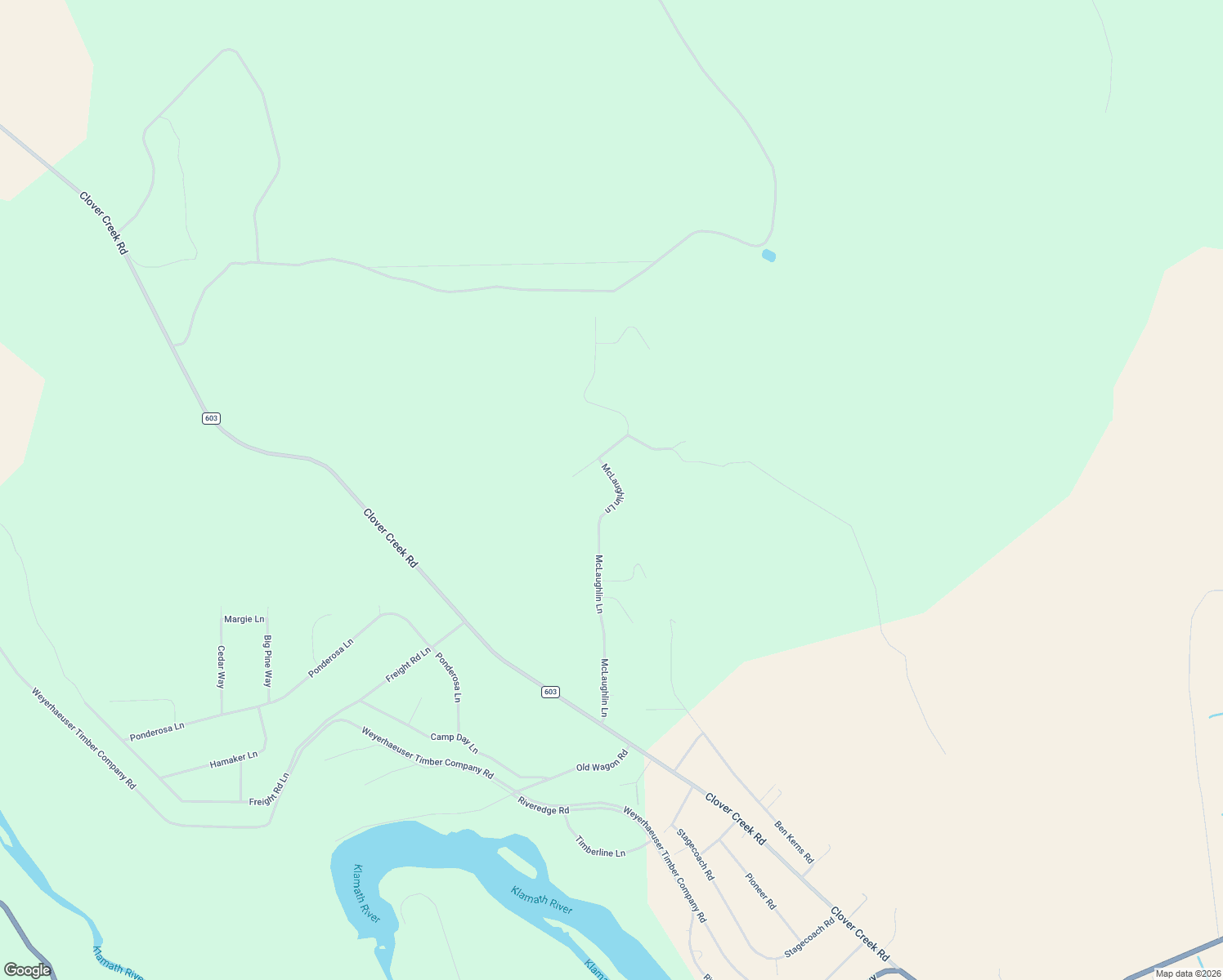 map of restaurants, bars, coffee shops, grocery stores, and more near 8218 McLaughlin Lane in Klamath Falls