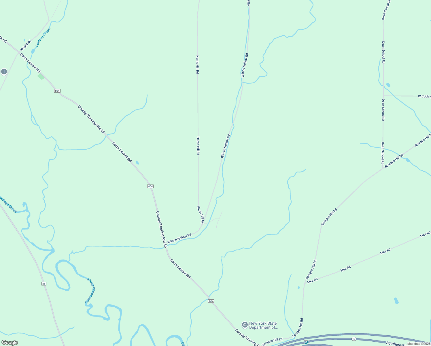 map of restaurants, bars, coffee shops, grocery stores, and more near 3595 Wilson Hollow Rd in Falconer