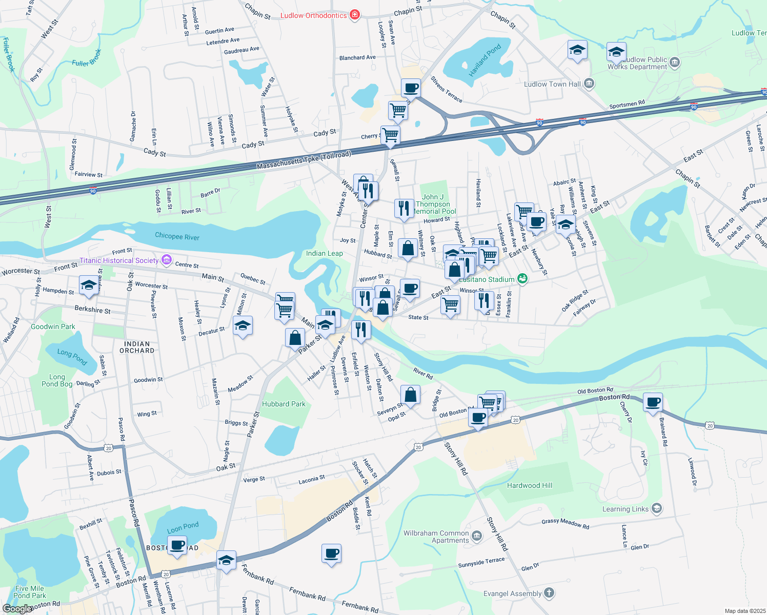 12 Chestnut Street, Ludlow MA Walk Score