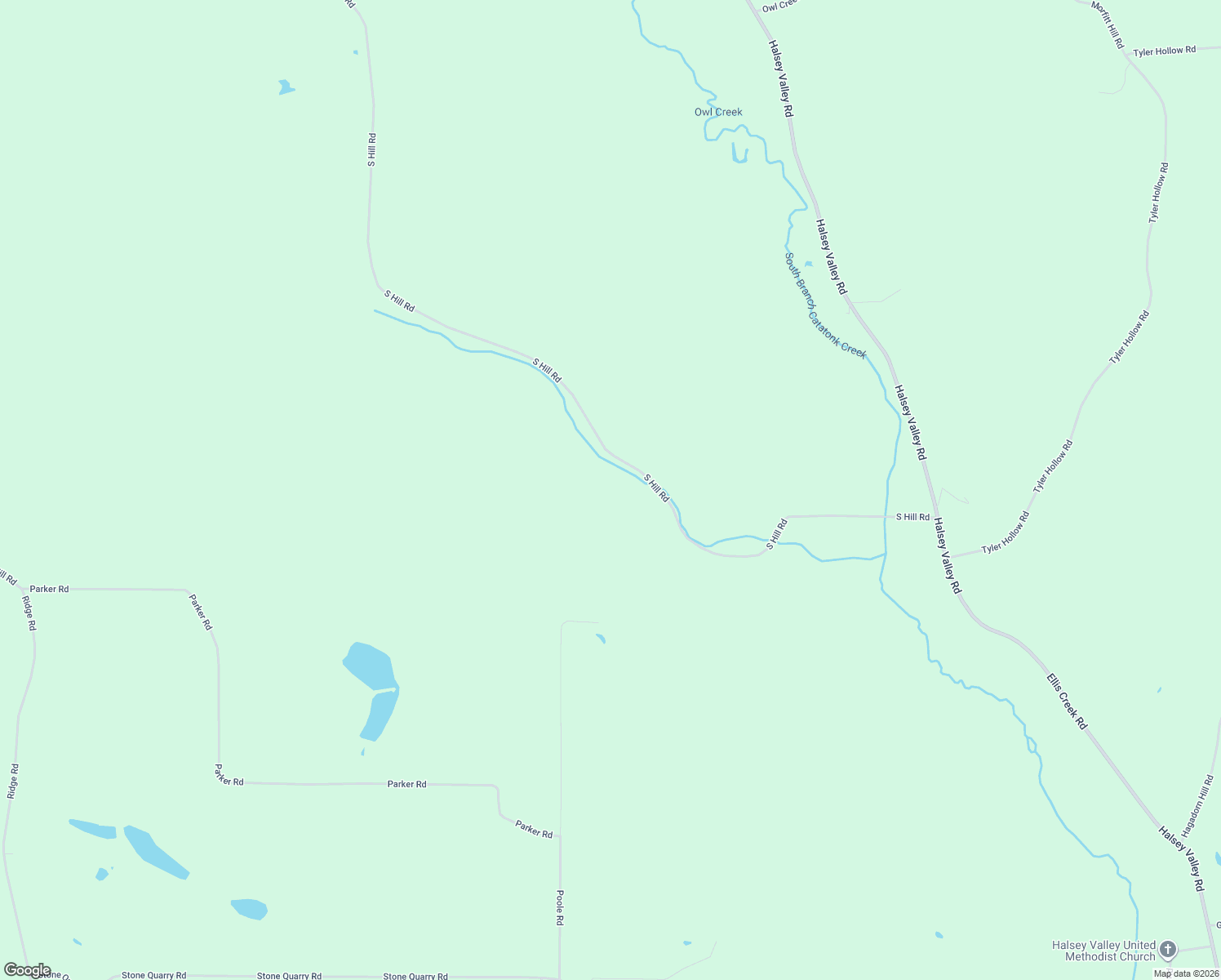 map of restaurants, bars, coffee shops, grocery stores, and more near 725 South Hill Road in Spencer