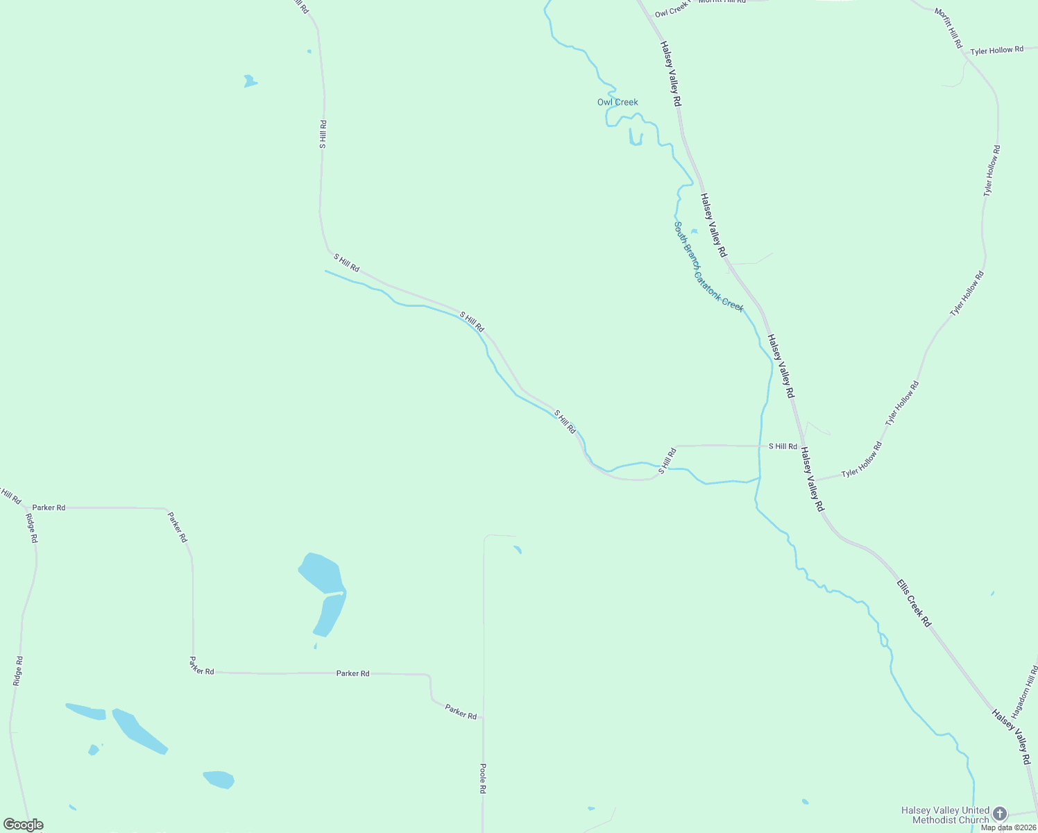 map of restaurants, bars, coffee shops, grocery stores, and more near 725 South Hill Road in Spencer