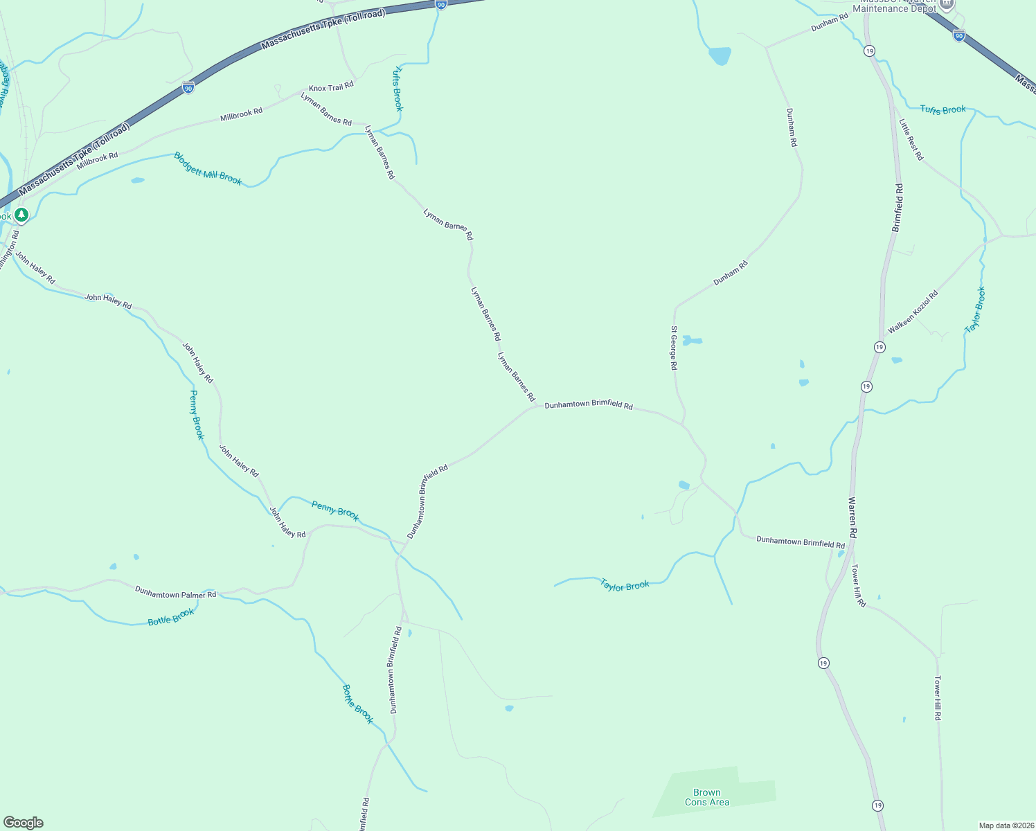 map of restaurants, bars, coffee shops, grocery stores, and more near 1130 Dunhamtown Brimfield Road in Brimfield