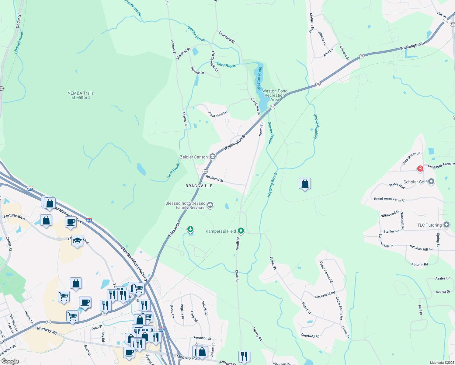 85 Rockland Street, Holliston MA Walk Score