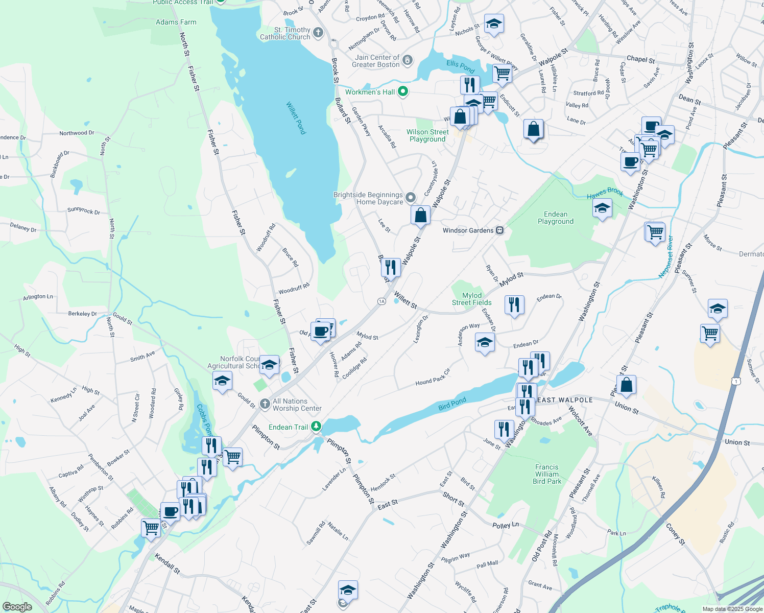 153 Main Street, Walpole MA Walk Score