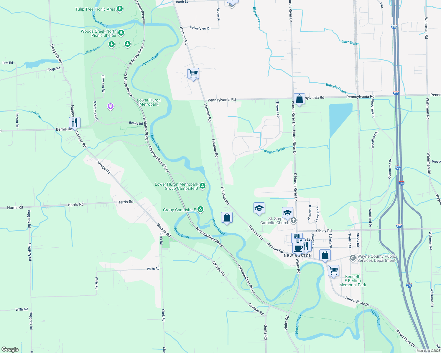17991 Hannan Road, Huron charter Township MI Walk Score