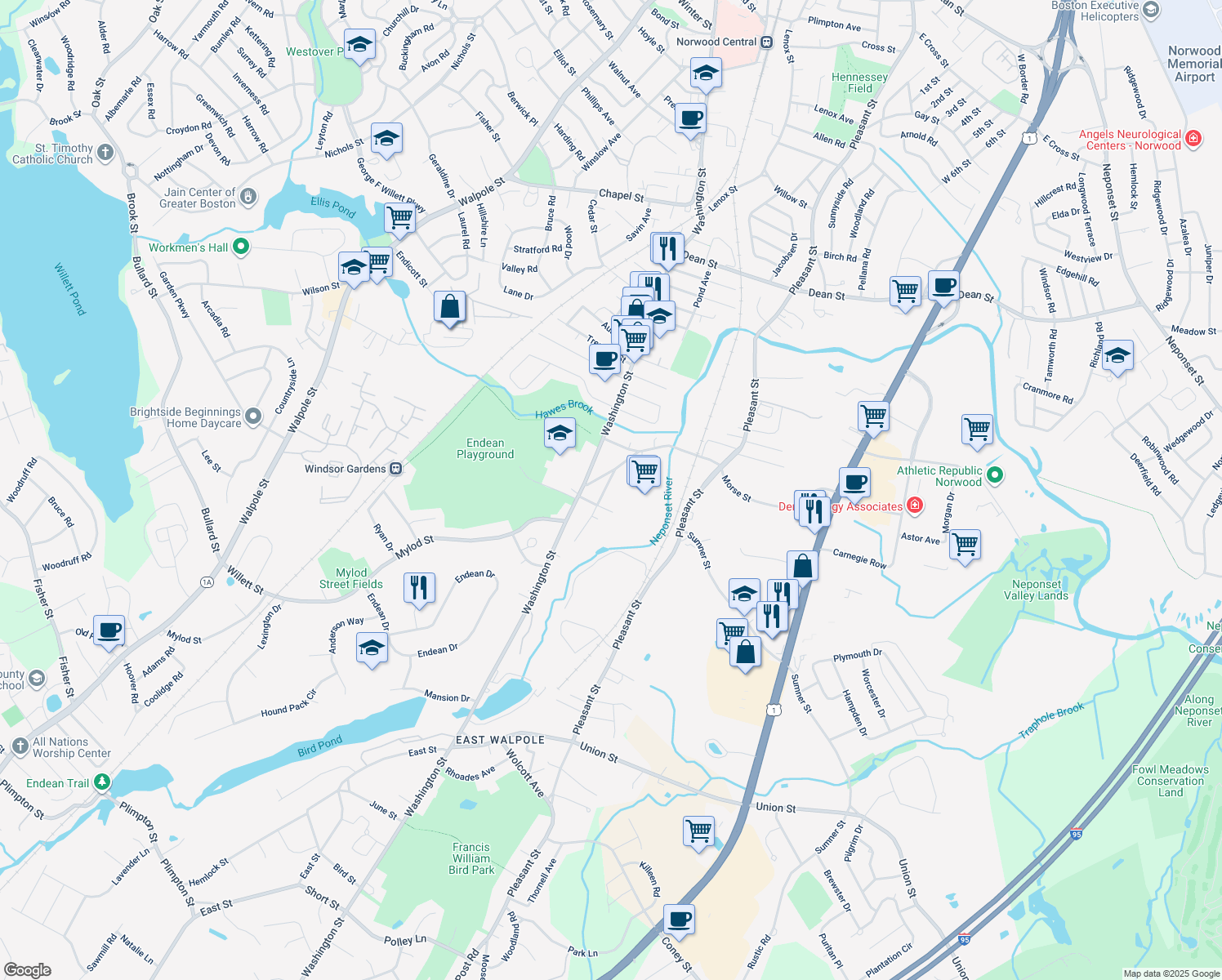 18 Highview Street, Norwood MA Walk Score