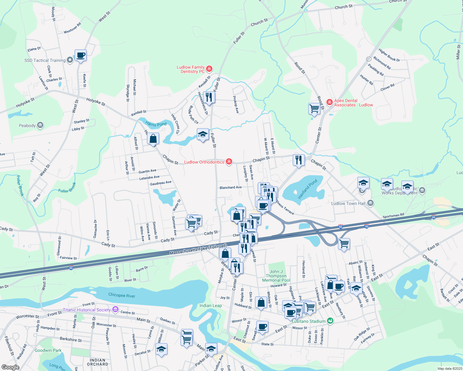 53 Blanchard Avenue, Ludlow MA Walk Score