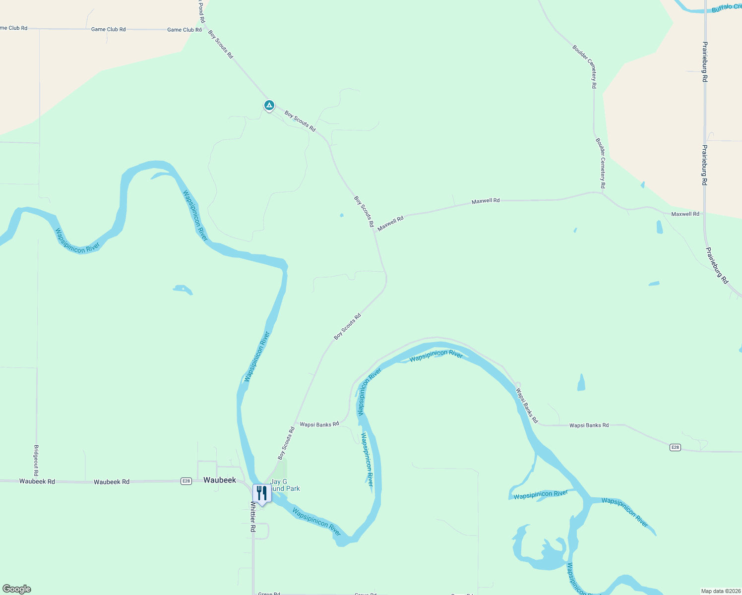 map of restaurants, bars, coffee shops, grocery stores, and more near 4362 Boy Scouts Road in Central City