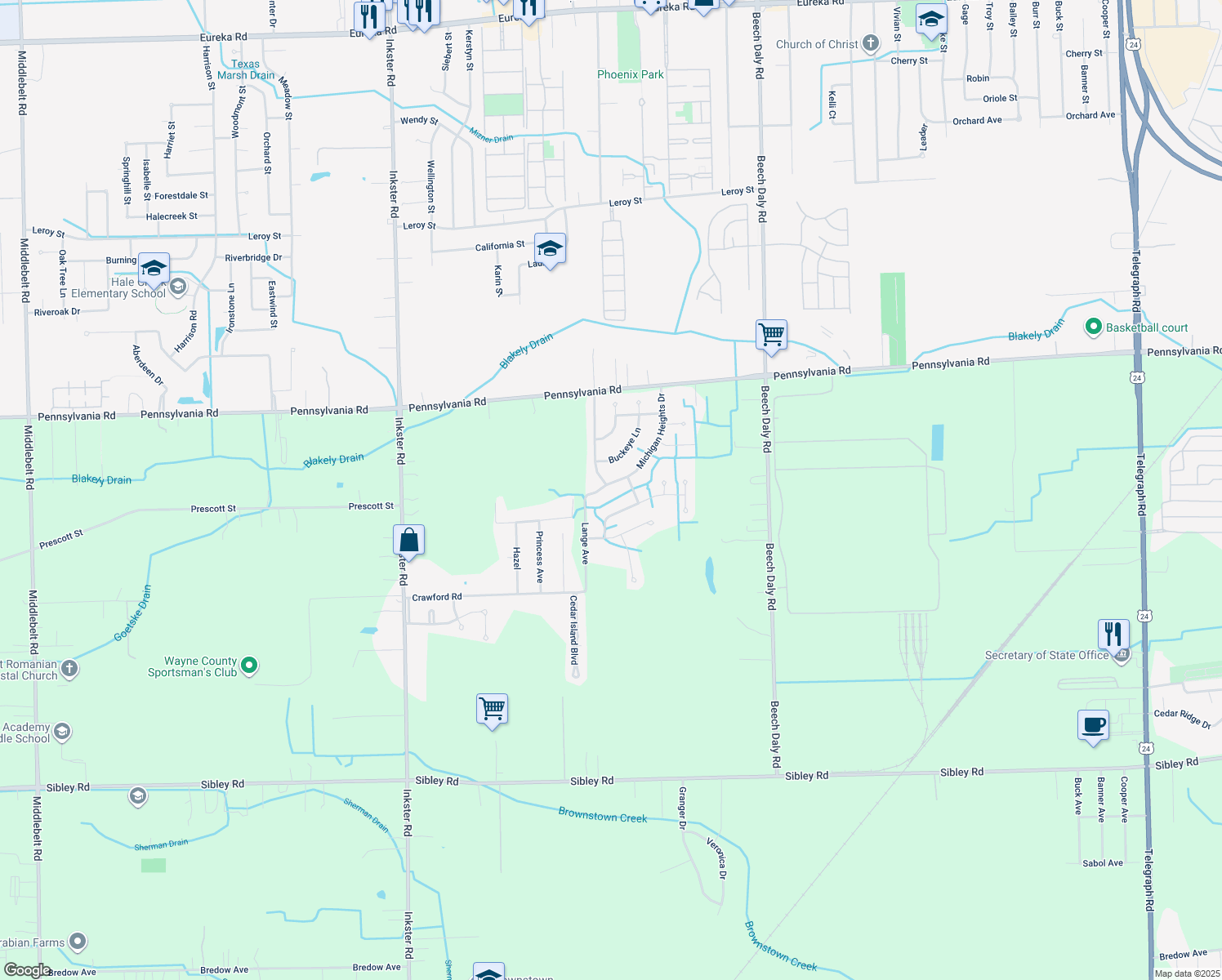 17293 Michigan Heights Drive, Brownstown Charter Township MI Walk Score