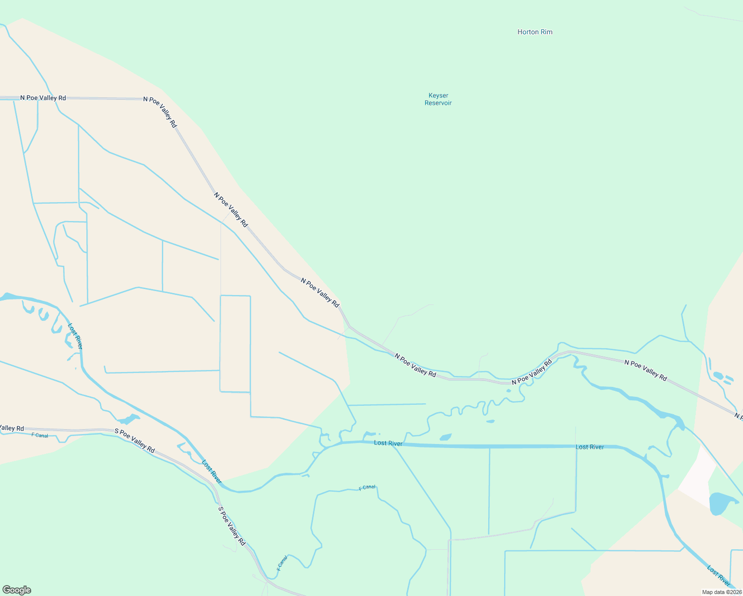 map of restaurants, bars, coffee shops, grocery stores, and more near 19087 North Poe Valley Road in Klamath Falls
