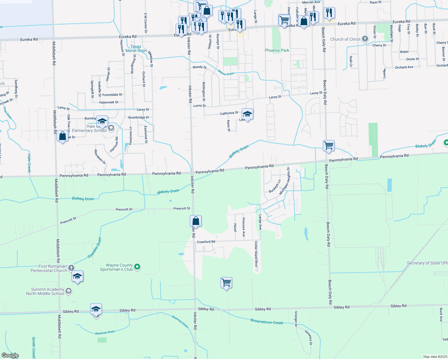 26855 Pennsylvania Road, Brownstown Charter Township MI Walk Score