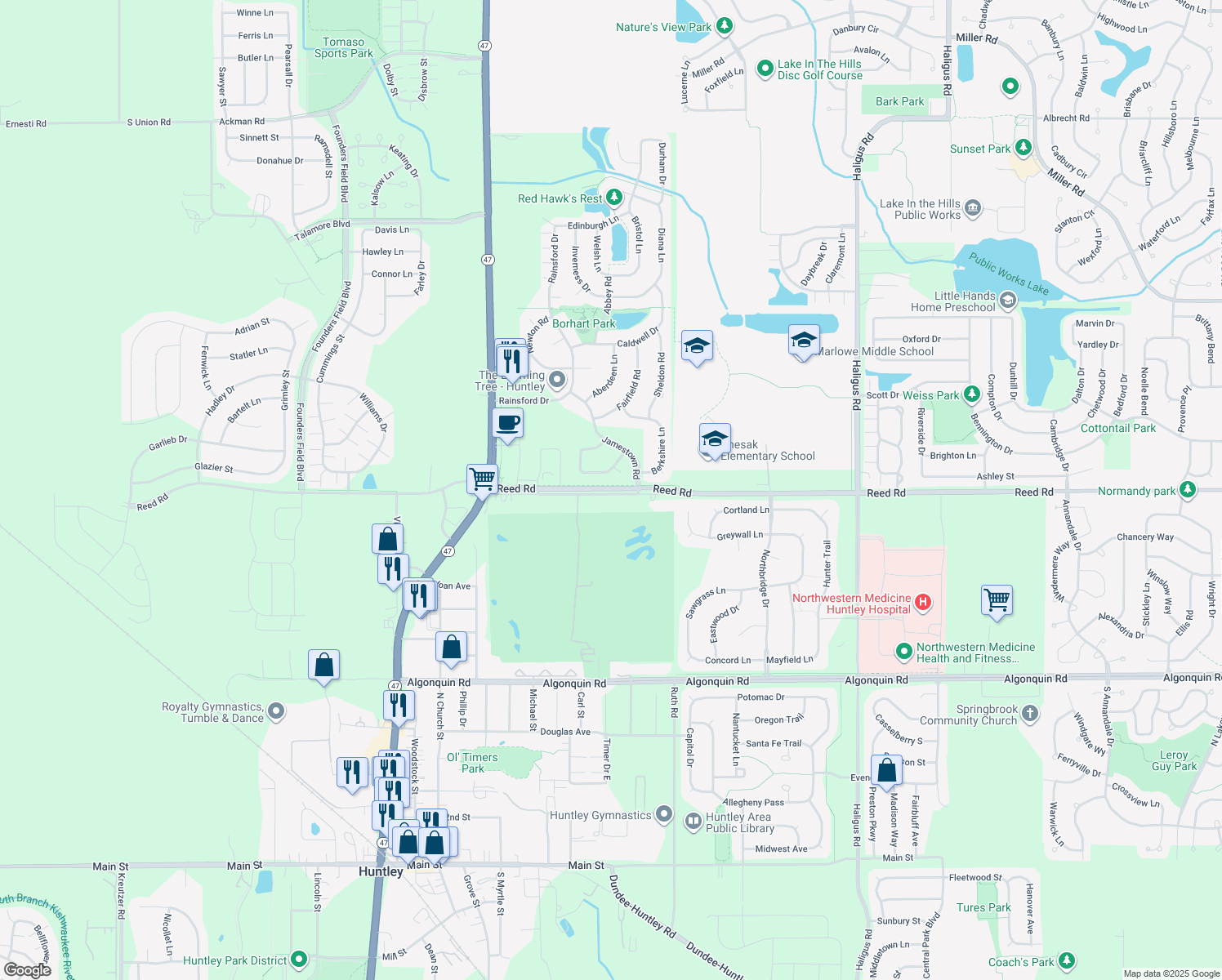 Reed Road, Huntley IL Walk Score