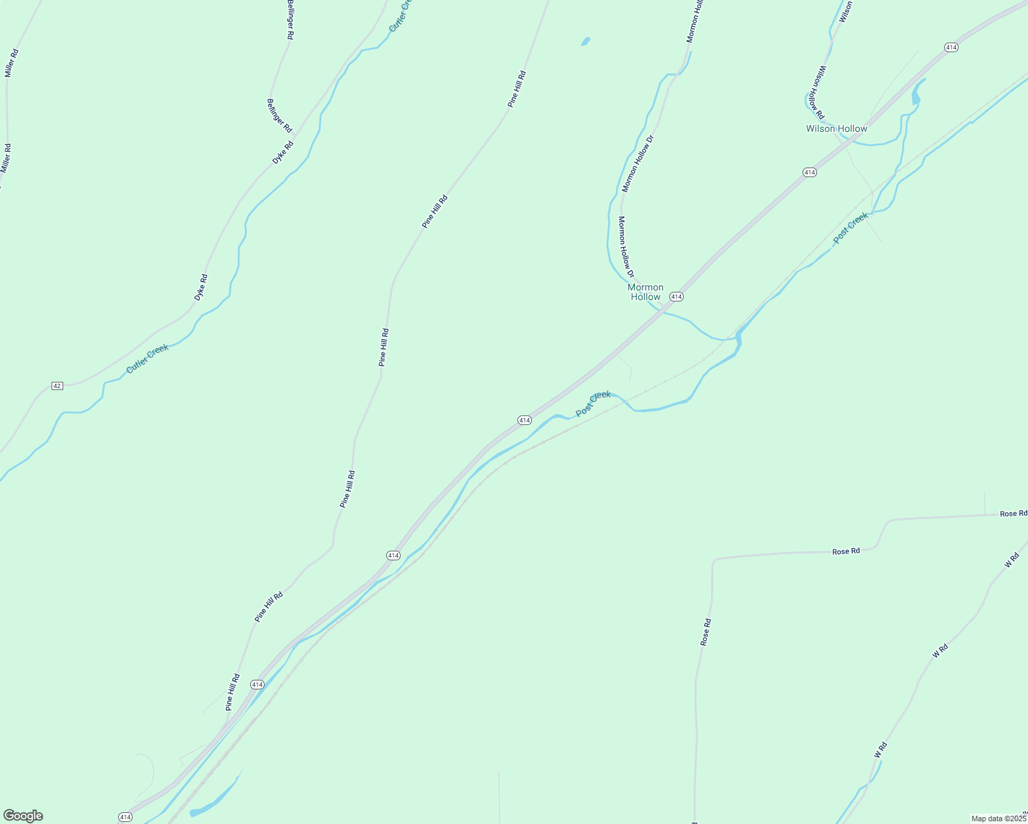 map of restaurants, bars, coffee shops, grocery stores, and more near 3807-3821 New York 414 in Corning