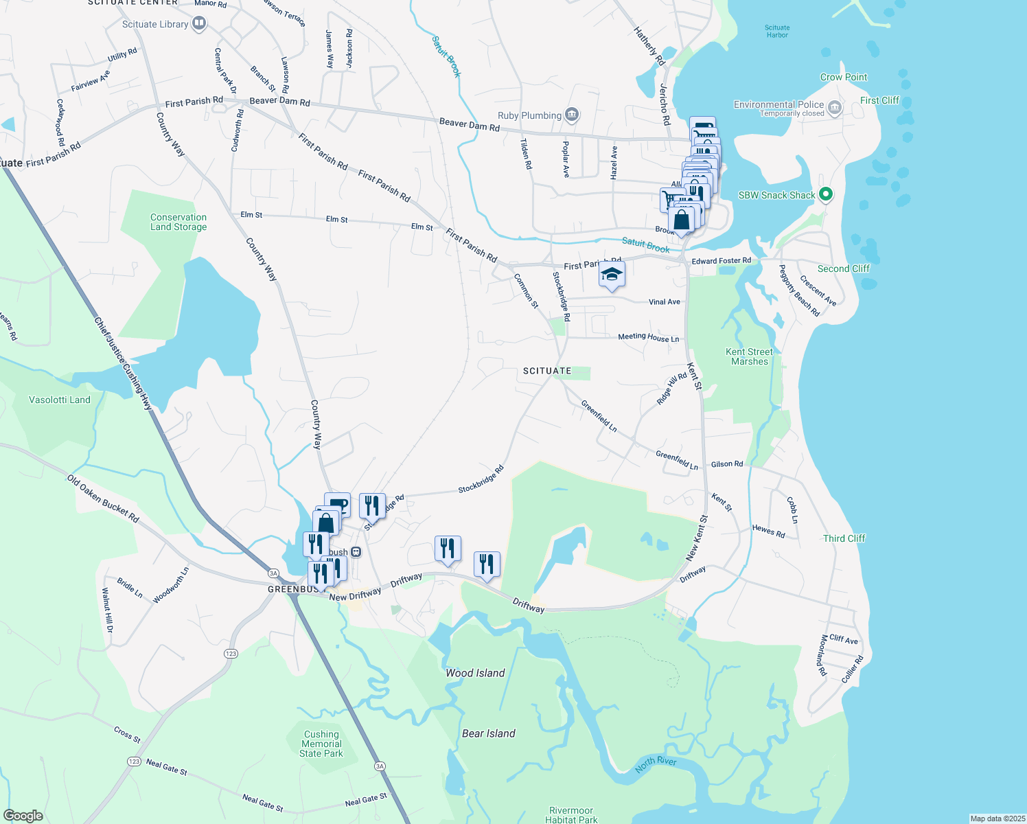 132 Stockbridge Road, Scituate MA Walk Score