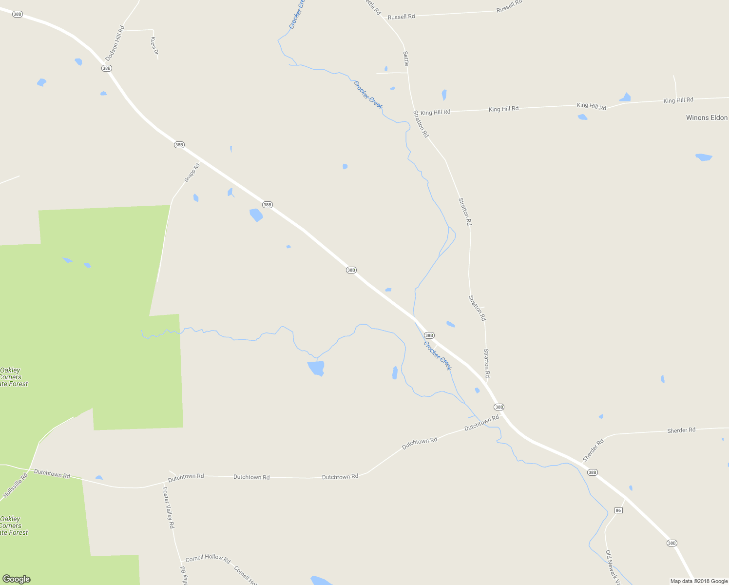 map of restaurants, bars, coffee shops, grocery stores, and more near 3964 New York 38B in Newark Valley