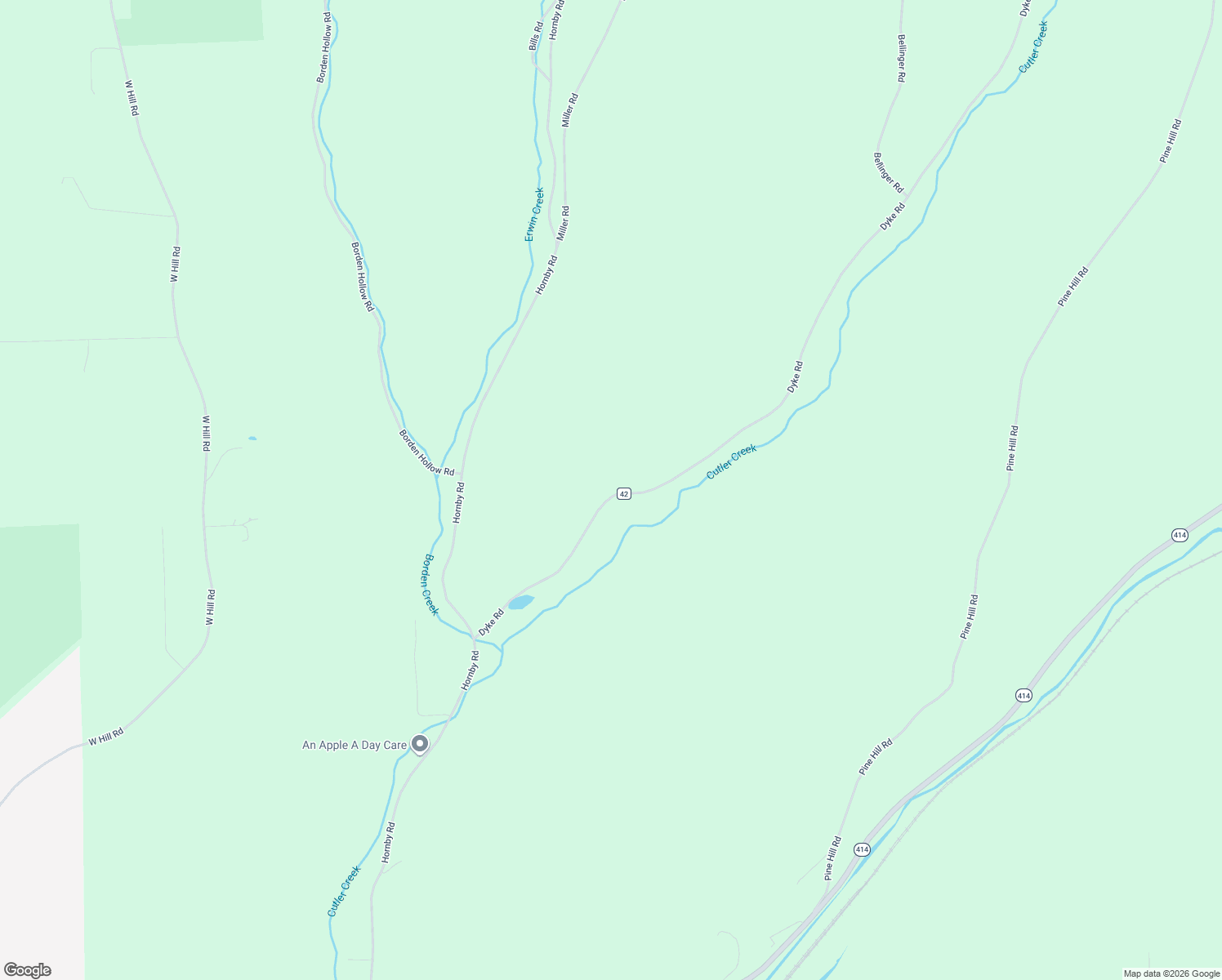 map of restaurants, bars, coffee shops, grocery stores, and more near 3759-3867 Dyke Road in Corning