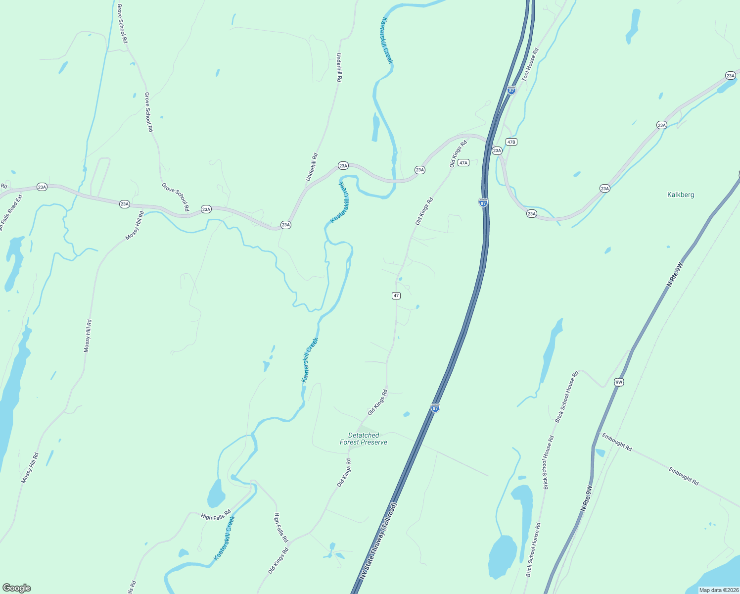 map of restaurants, bars, coffee shops, grocery stores, and more near 3071 Old Kings Rd in Catskill