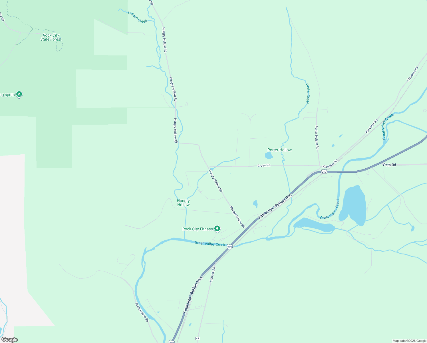 map of restaurants, bars, coffee shops, grocery stores, and more near 4522 Hungry Hollow Road in Great Valley