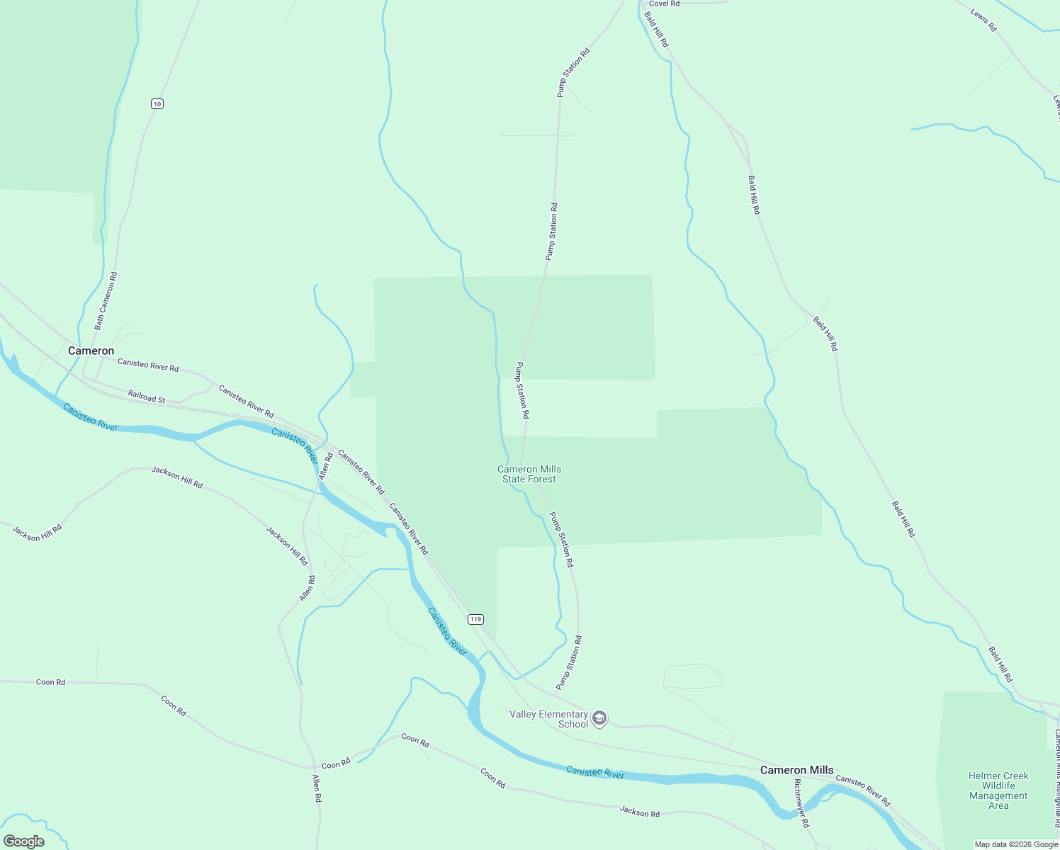 map of restaurants, bars, coffee shops, grocery stores, and more near 4040 Pump Station Road in Cameron Mills