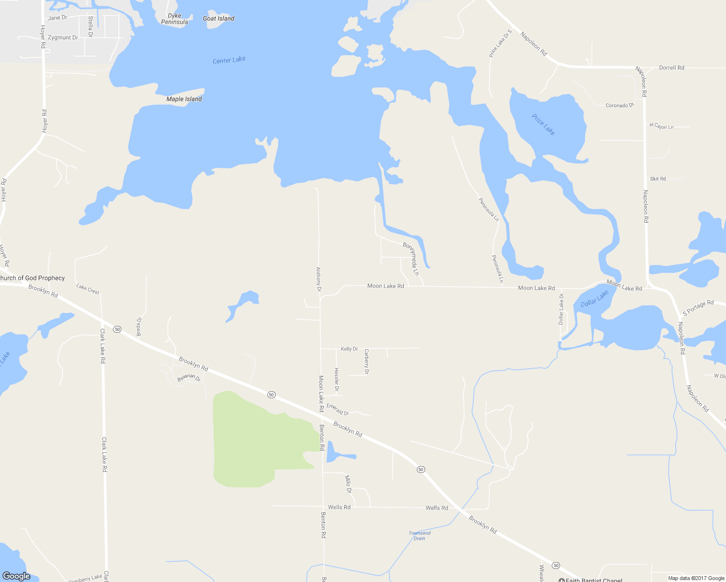 map of restaurants, bars, coffee shops, grocery stores, and more near 6159 Moon Lake Road in Jackson