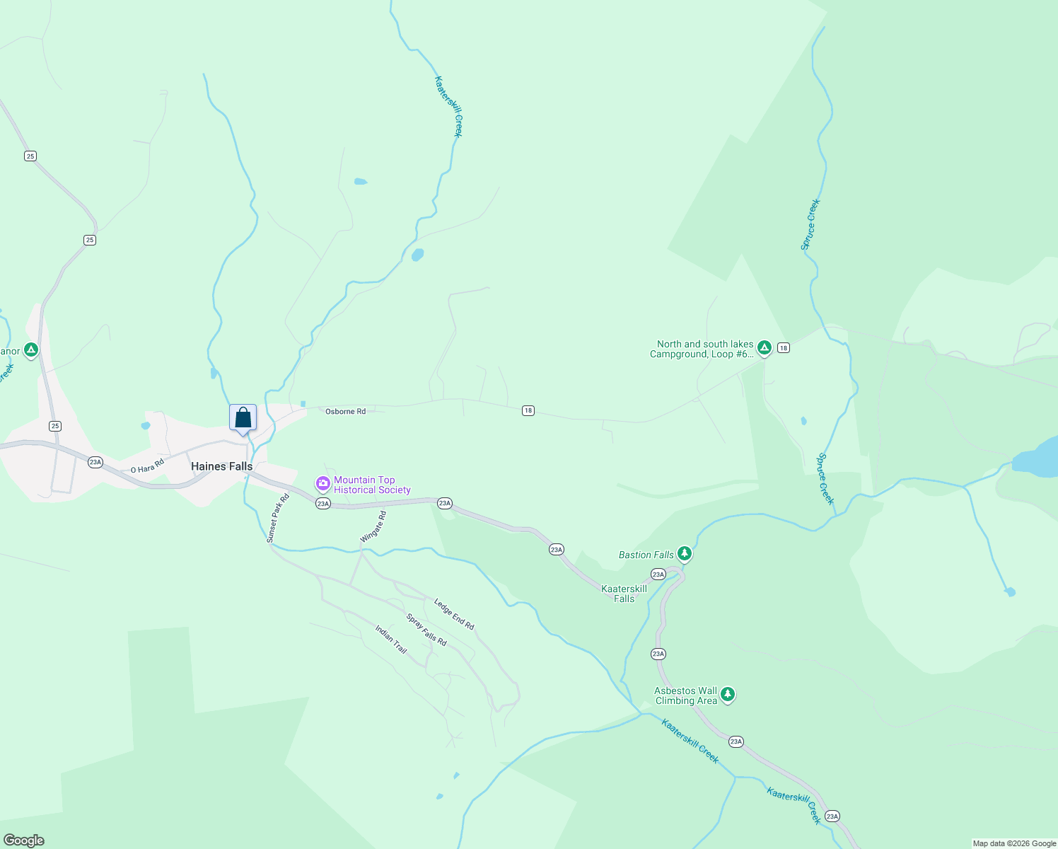 map of restaurants, bars, coffee shops, grocery stores, and more near 386 N Lake Rd in Palenville