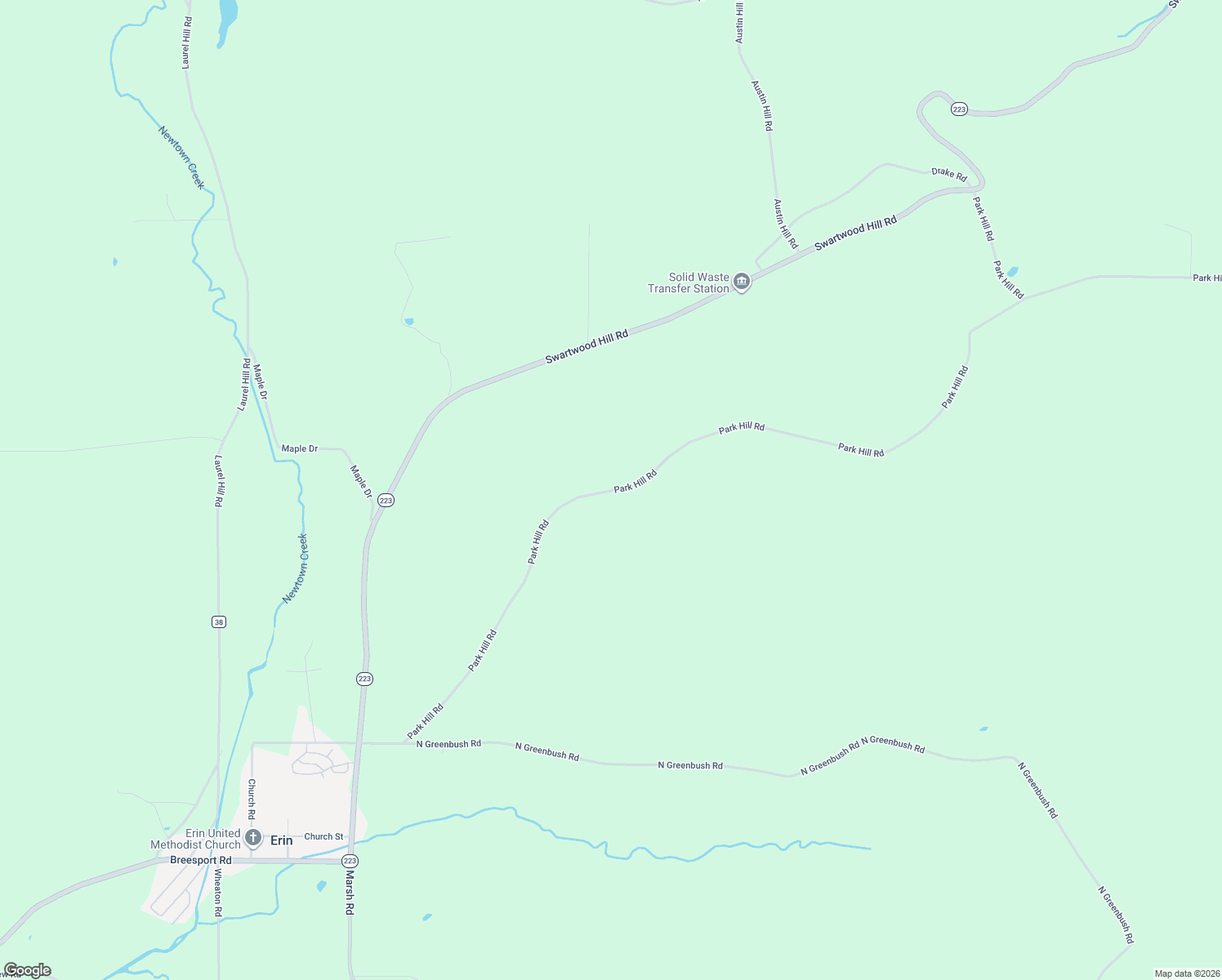 map of restaurants, bars, coffee shops, grocery stores, and more near 488 Park Hill Road in Erin