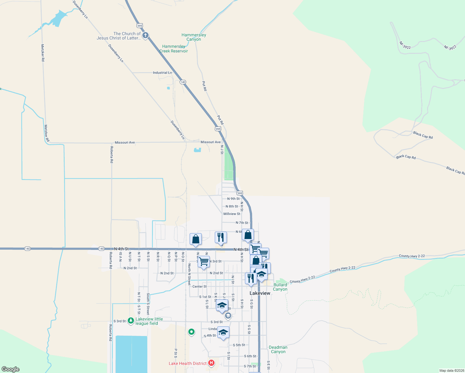 map of restaurants, bars, coffee shops, grocery stores, and more near 842 North 11th Street in Lakeview