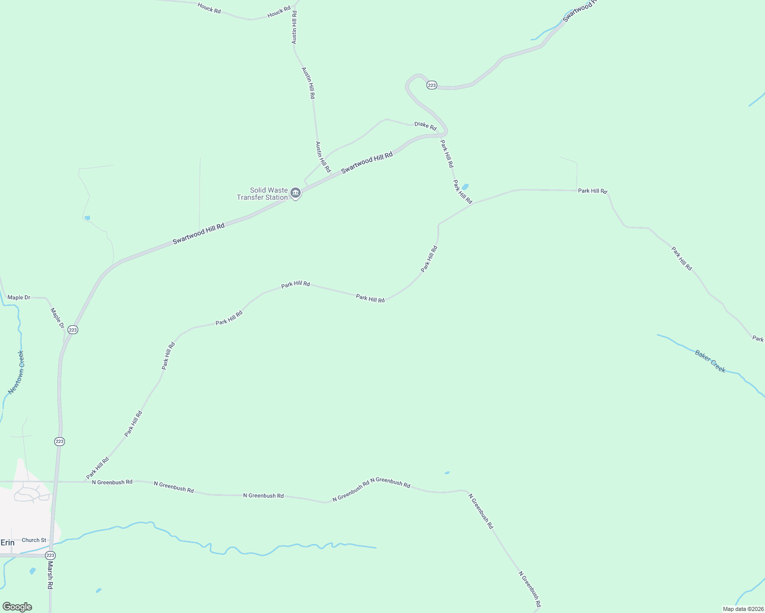 map of restaurants, bars, coffee shops, grocery stores, and more near 488-698 Park Hill Road in Erin