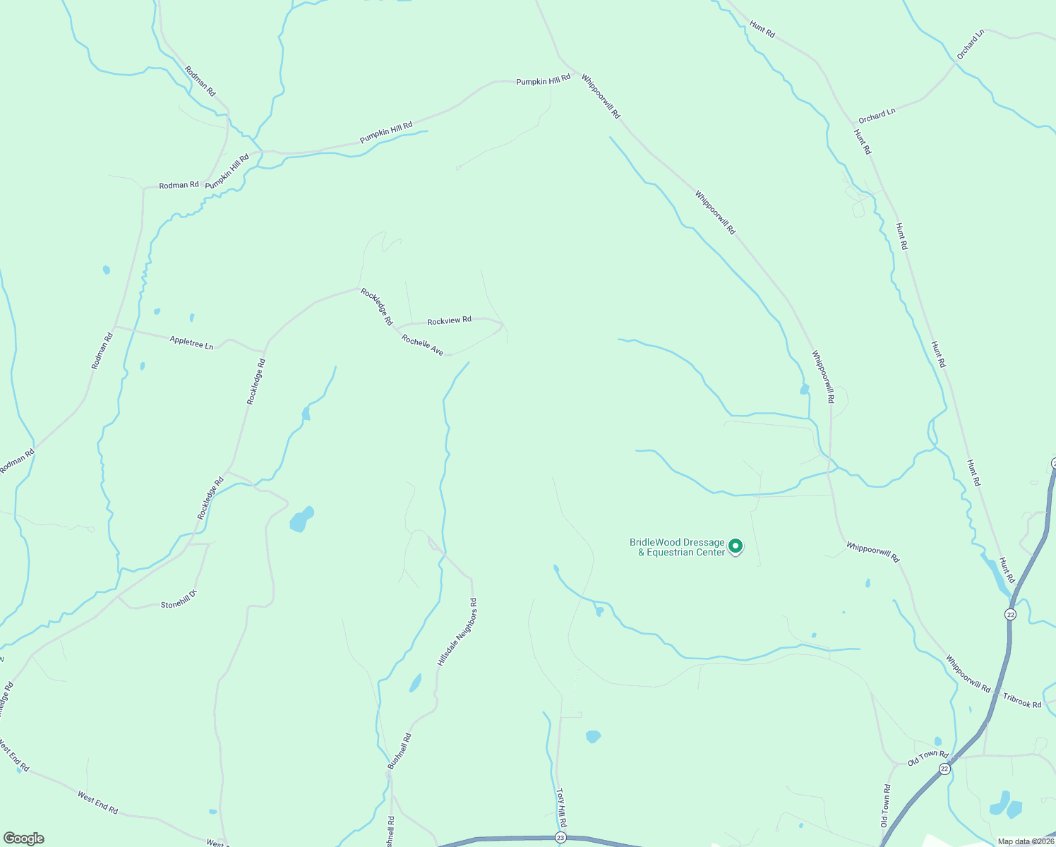 map of restaurants, bars, coffee shops, grocery stores, and more near 96 Rockview Road in Hillsdale