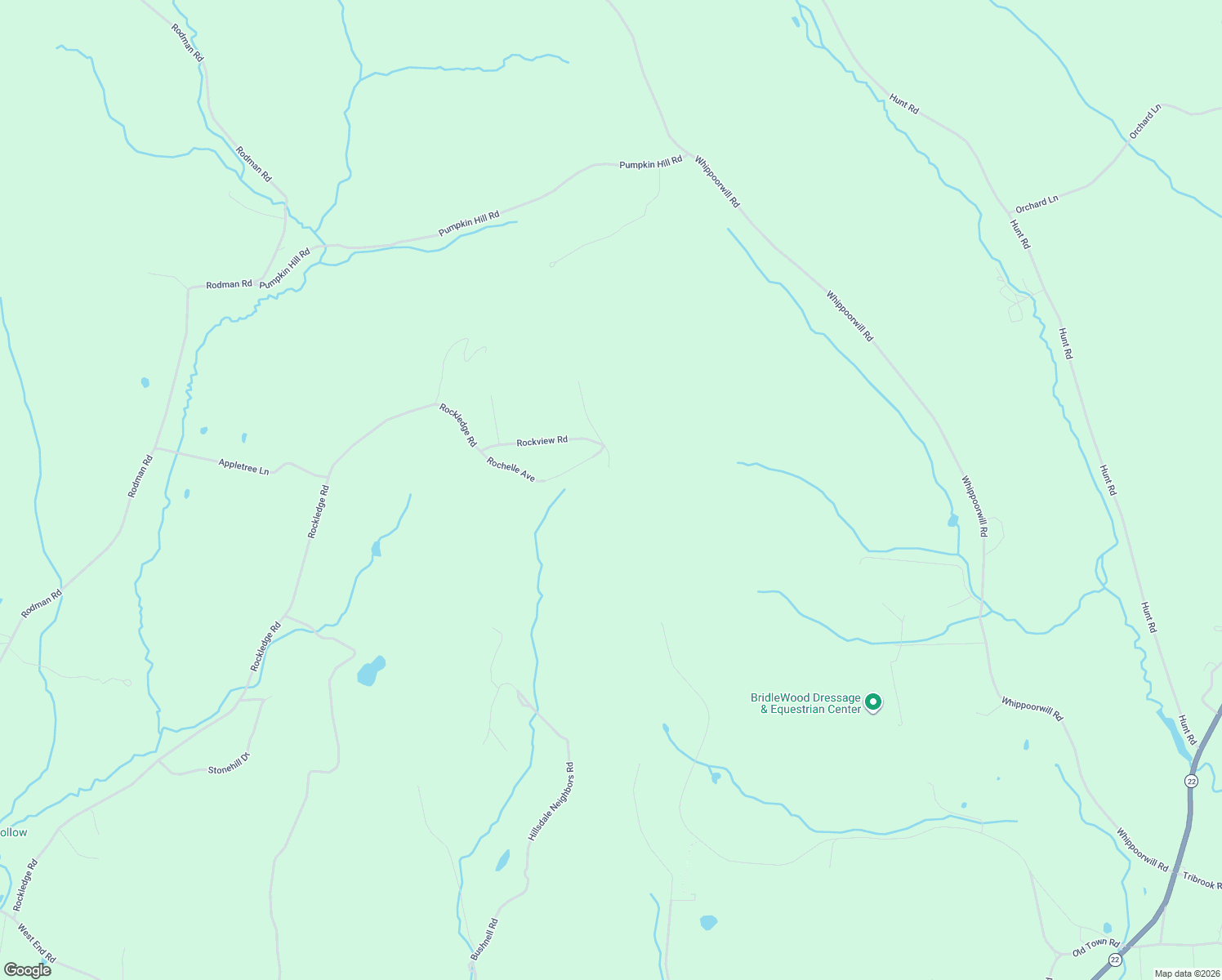 map of restaurants, bars, coffee shops, grocery stores, and more near 96 Rockview Road in Hillsdale