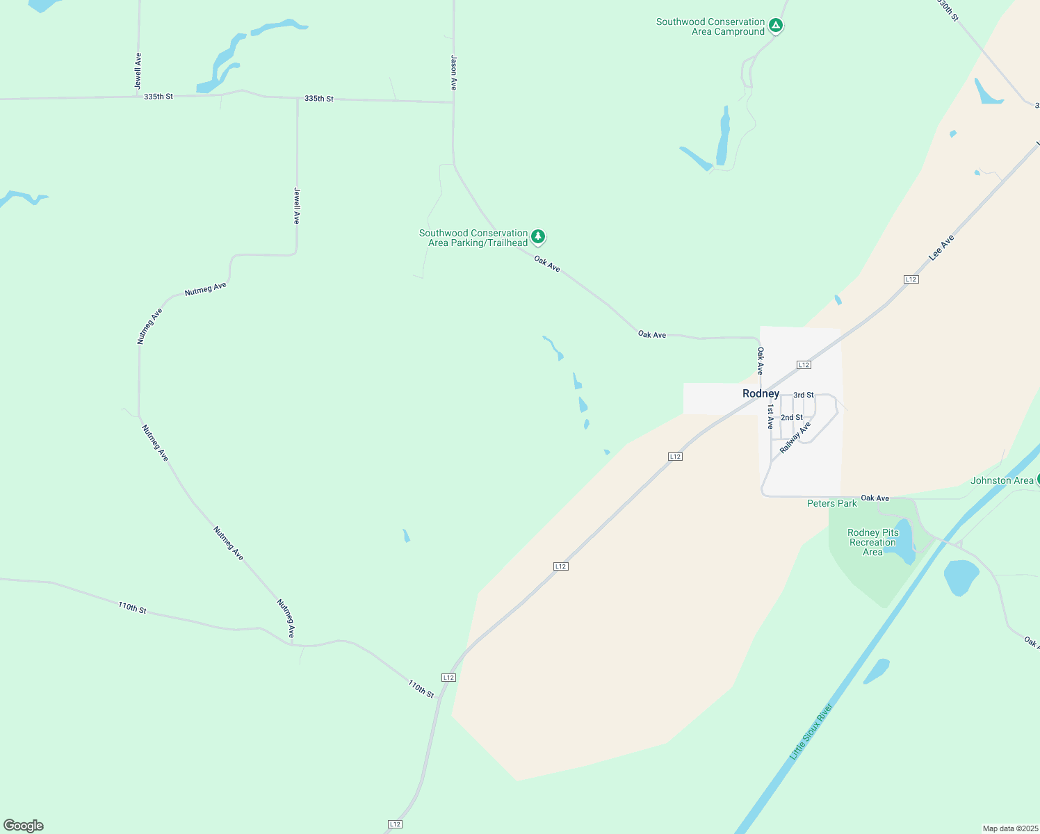 map of restaurants, bars, coffee shops, grocery stores, and more near in Rodney