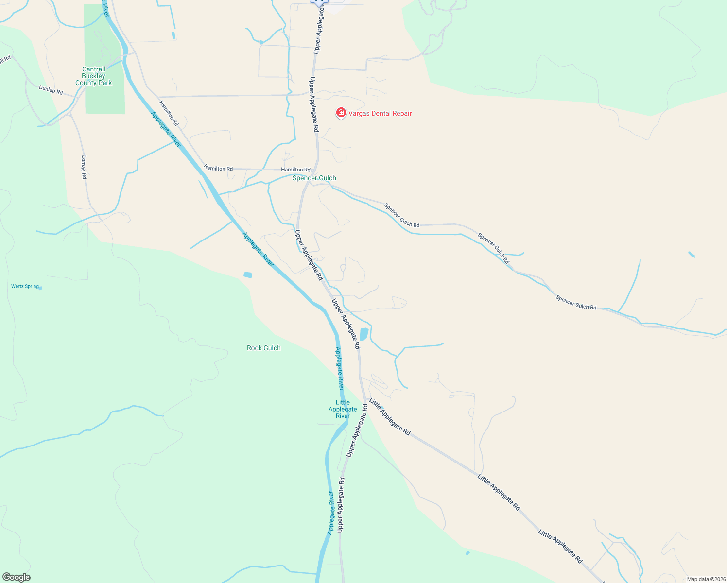 map of restaurants, bars, coffee shops, grocery stores, and more near 2389 Upper Applegate Road in Jacksonville