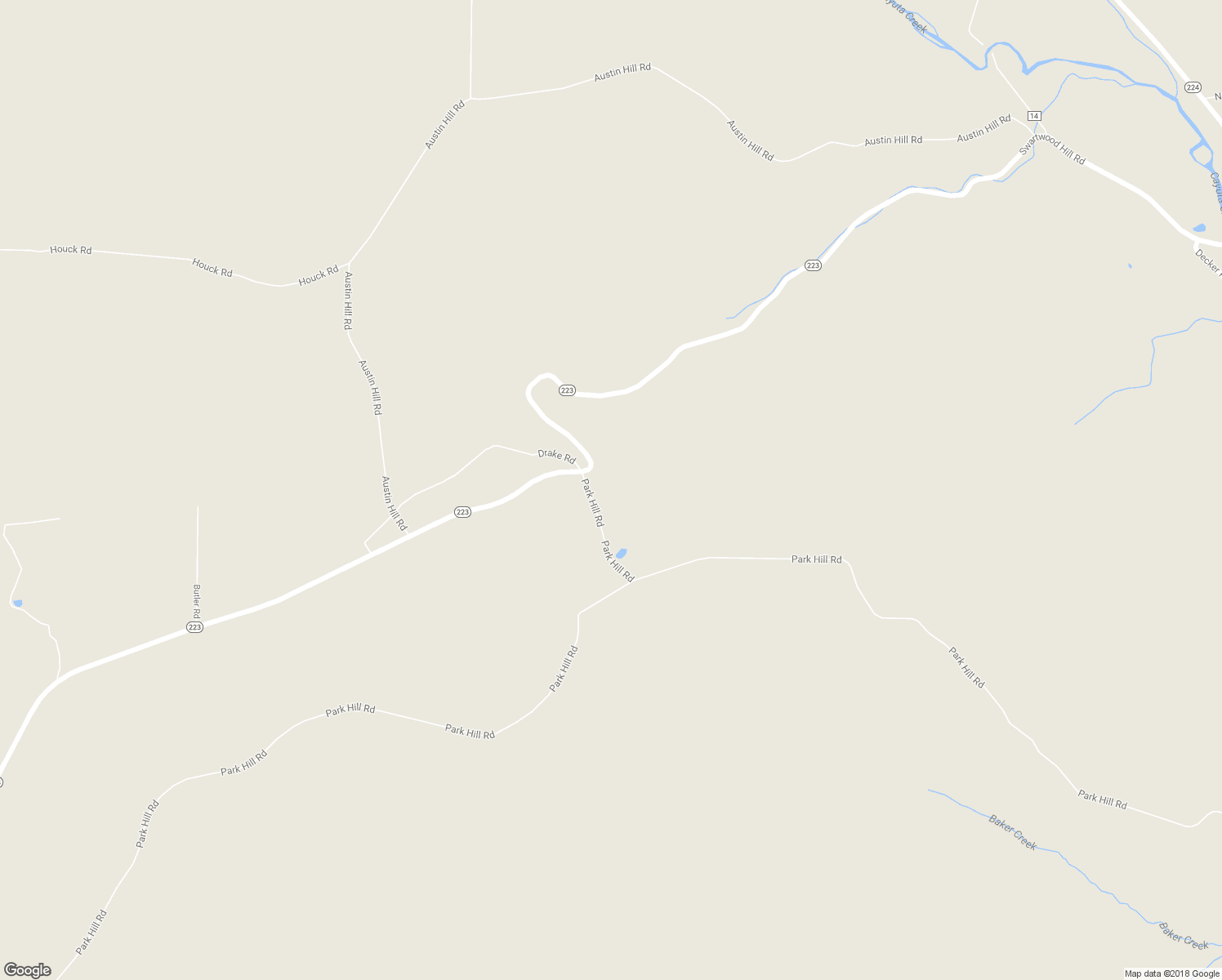 map of restaurants, bars, coffee shops, grocery stores, and more near 62 Park Hill Road in Chemung